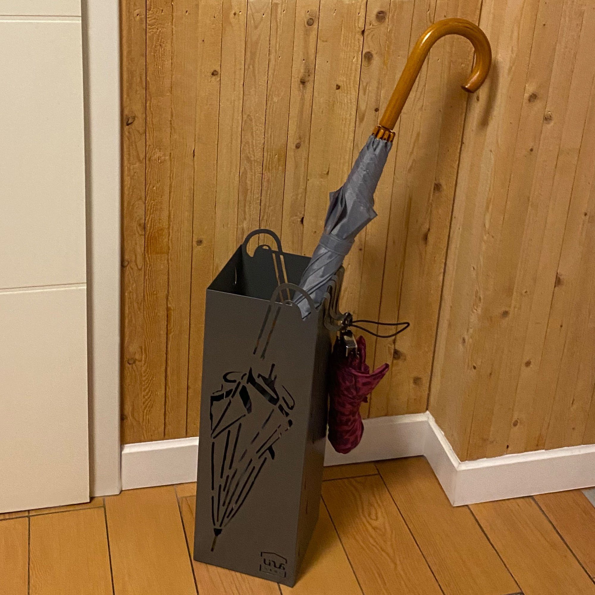 UNUS HOME Schirmständer mit Abtropfschale, Regenschirm-Dekor (49x116x16cm ( günstig online kaufen