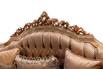 JVmoebel Chesterfield-Sofa Sofa 3 Sitzer Wohnzimmer Couch Textil Luxus Klassisch Design, 1 Teile, Made in Europe