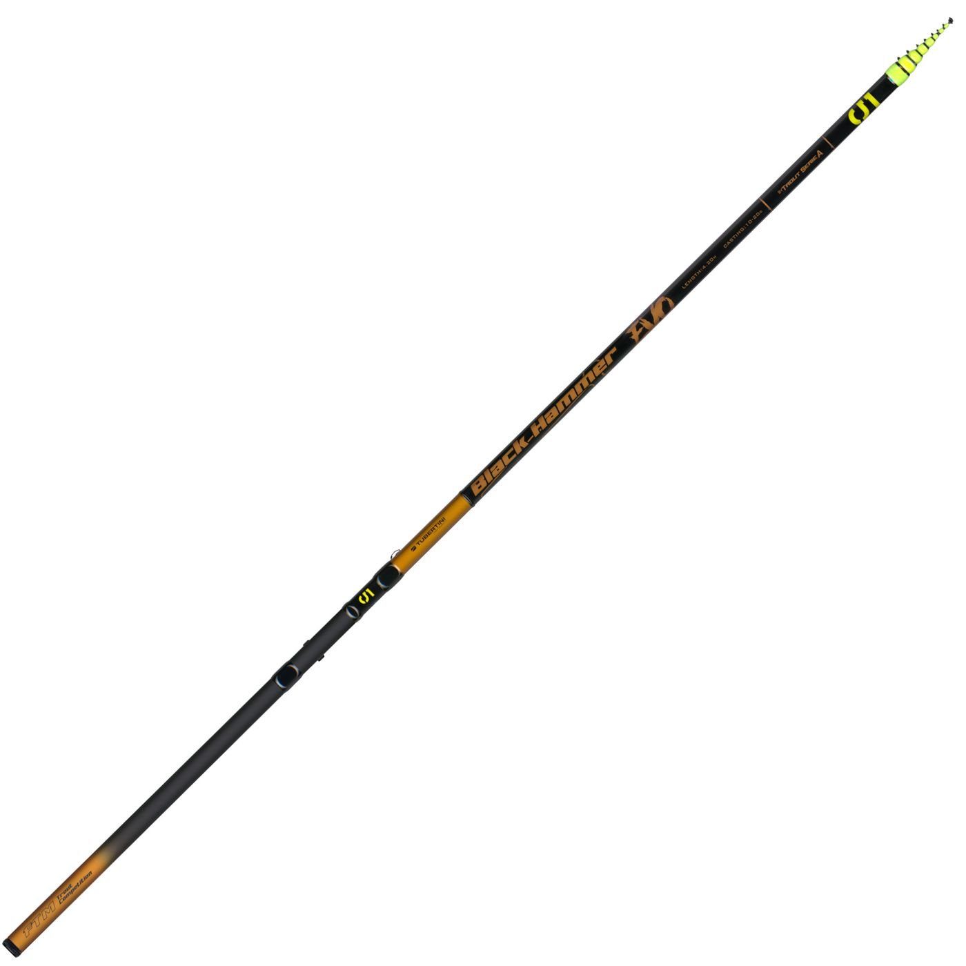 Tubertini Forellenrute Black Hammer / Forellenrute 5 10-20g 4,20m - Evo