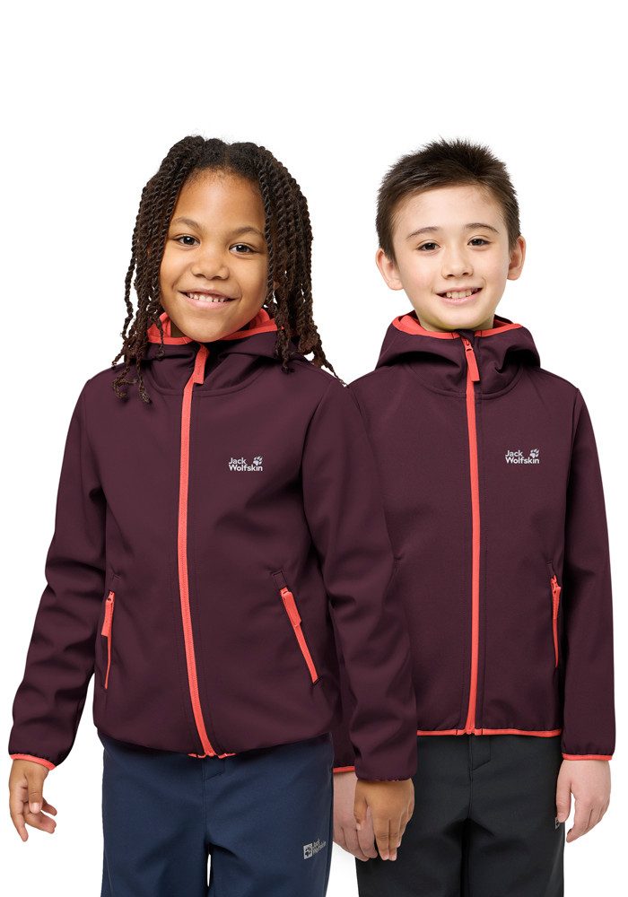 Jack Wolfskin Softshelljacke FOURWINDS JACKET KIDS