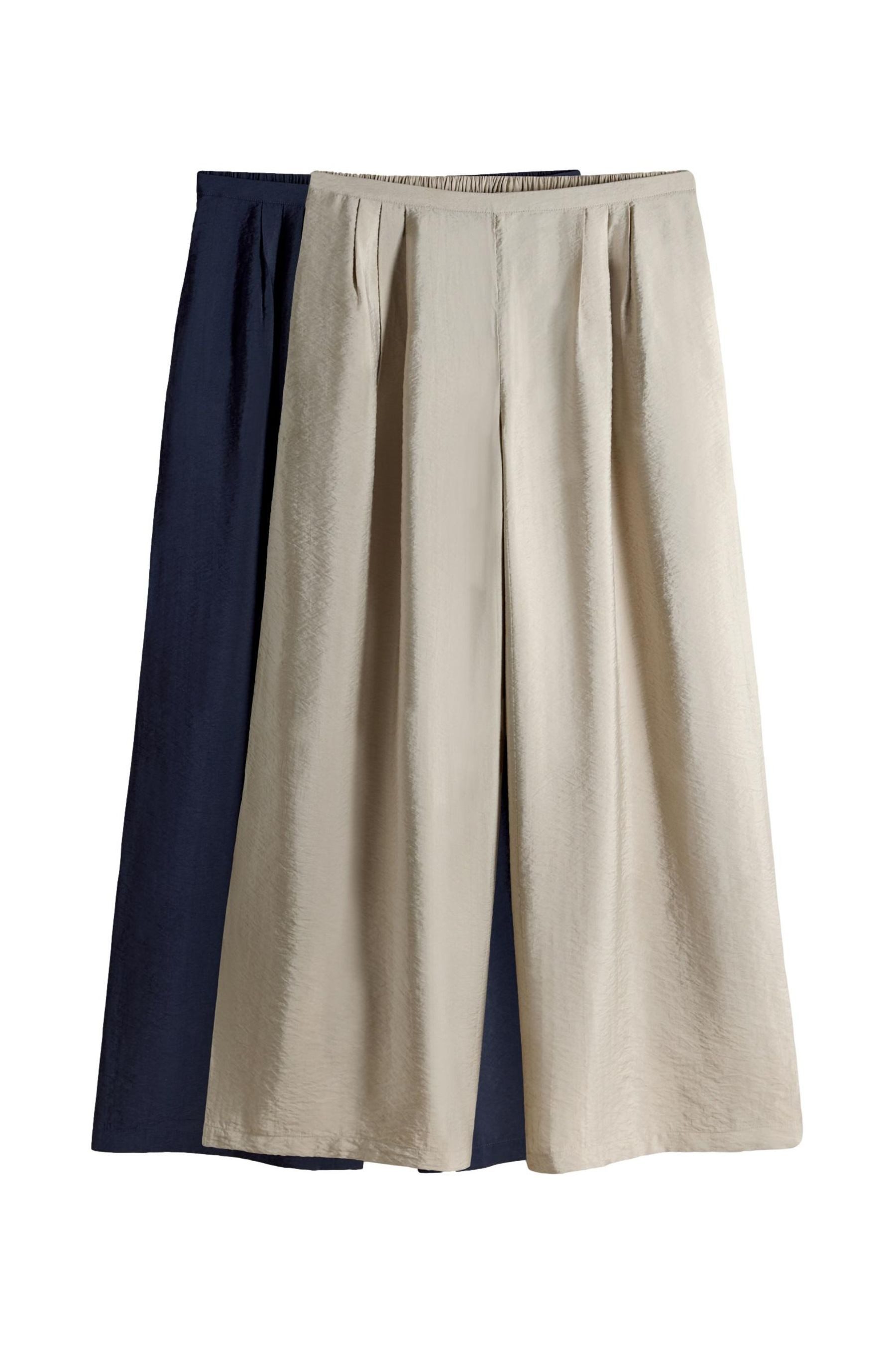 Palazzohose The Set Palazzo-Hosen mit weitem Bein, 2er-Pack