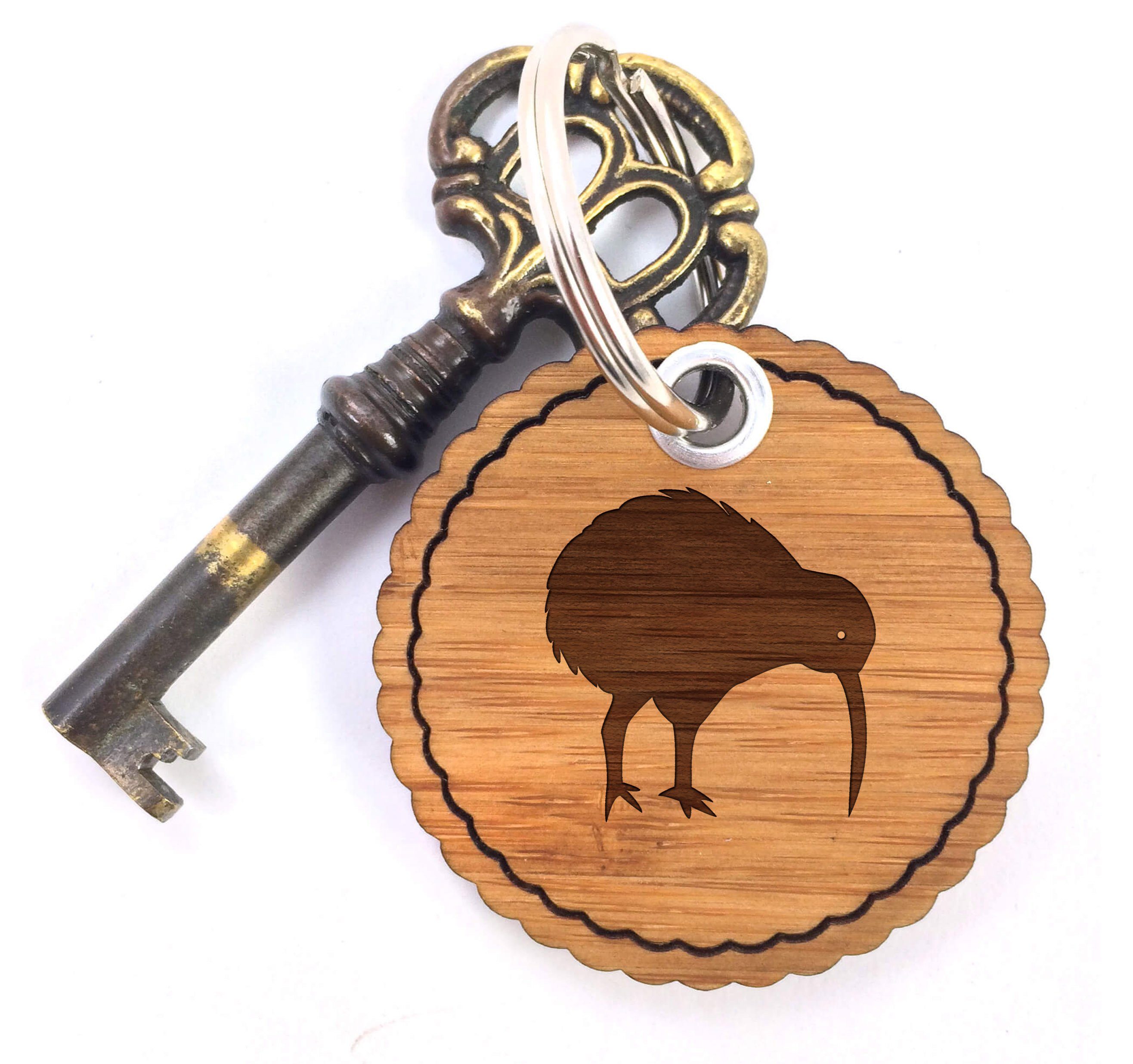 Mr. & Mrs. Panda Schlüsselanhänger Kiwi Vogel - Geschenk, Taschenanhänger,  Schlüsselband, Anhänger, Neuseeland, Kiwivogel, Glücksbringer,  Schlüsselanhänger (1-tlg)