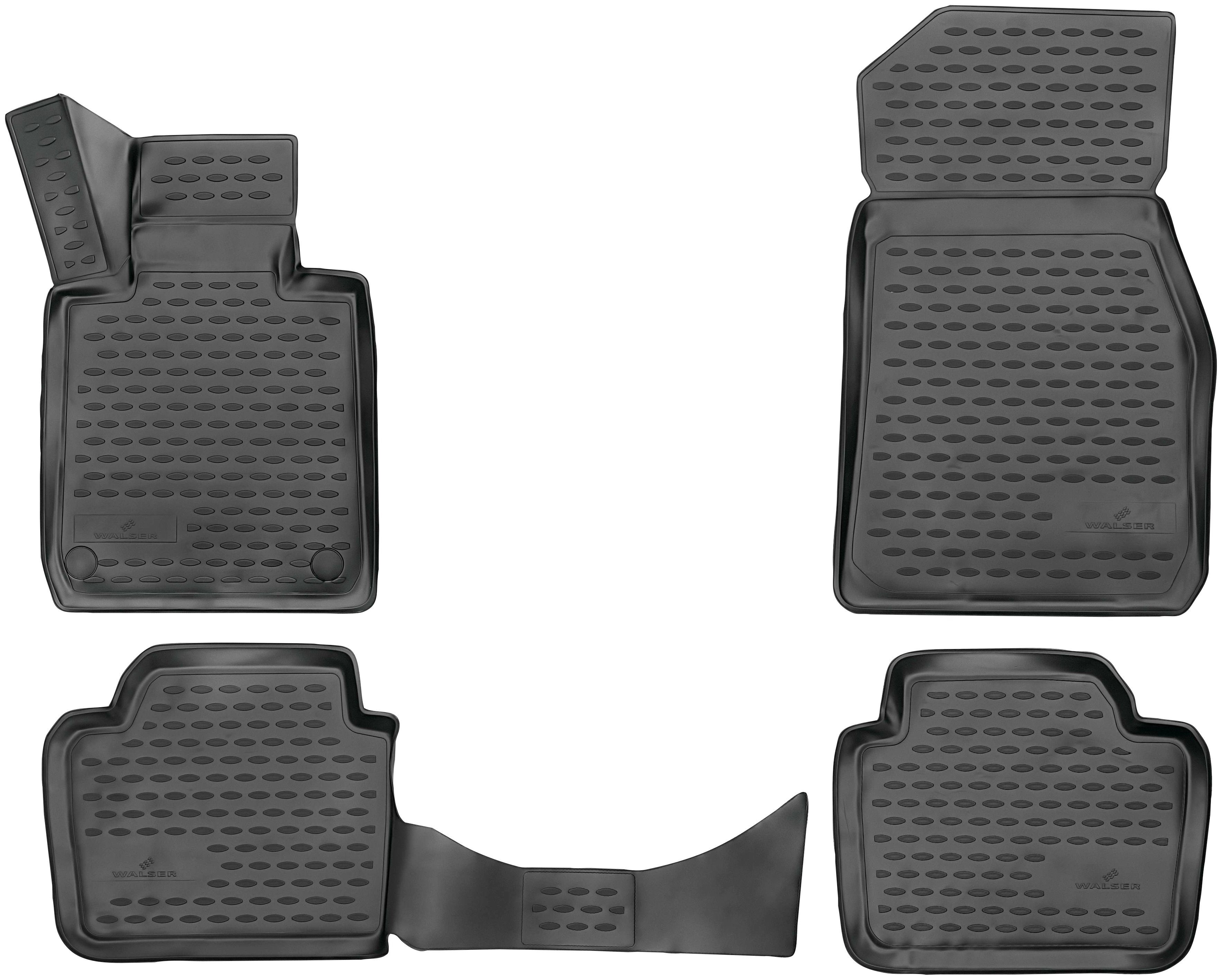 WALSER Passform-Fußmatten BMW für (4 2011 3 2018 (F30) 3 St), BMW XTR für Stufenheck, 