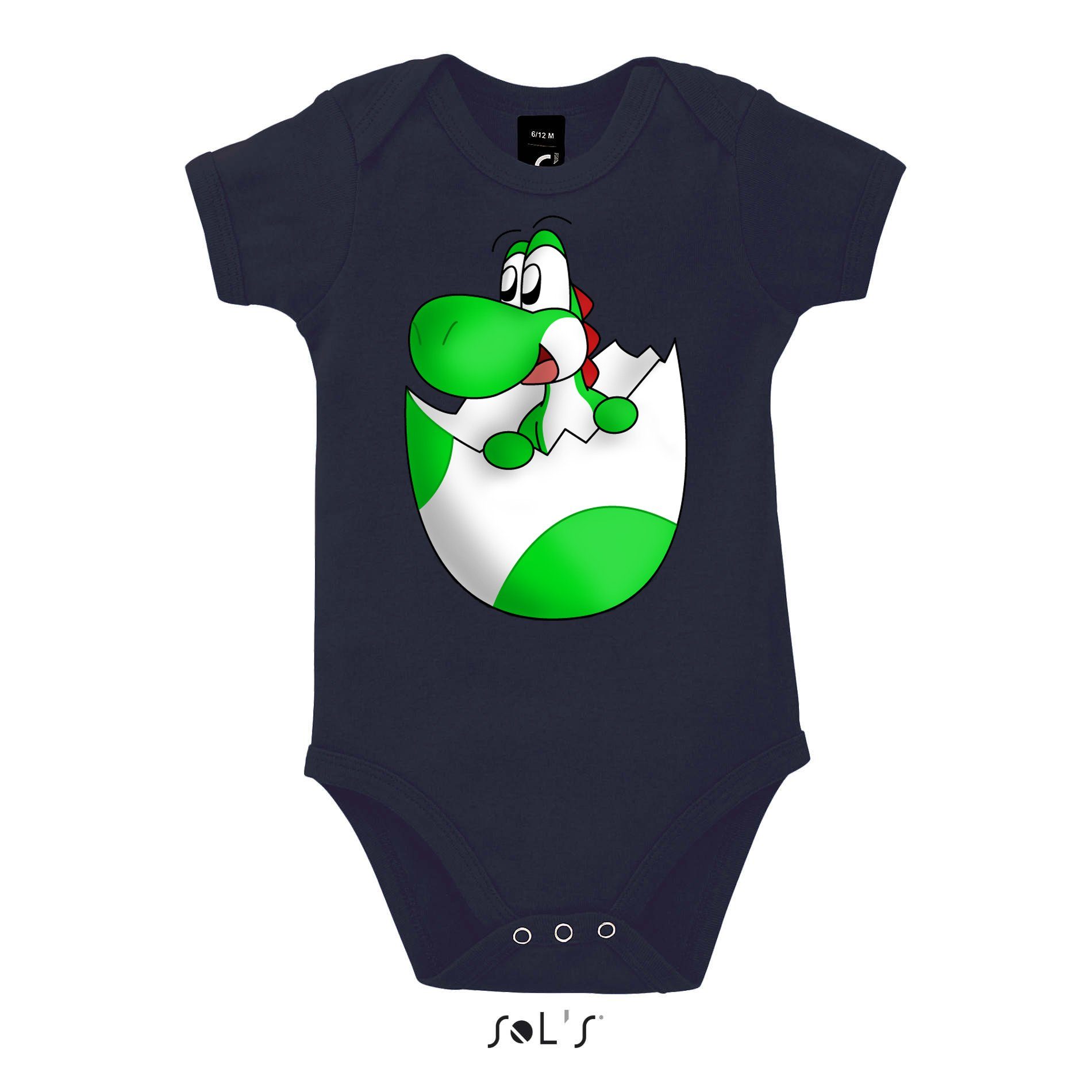 Blondie & Brownie Strampler Kinder Baby Baby Yoshi Ei Mario Super Retro Konsole Gaming