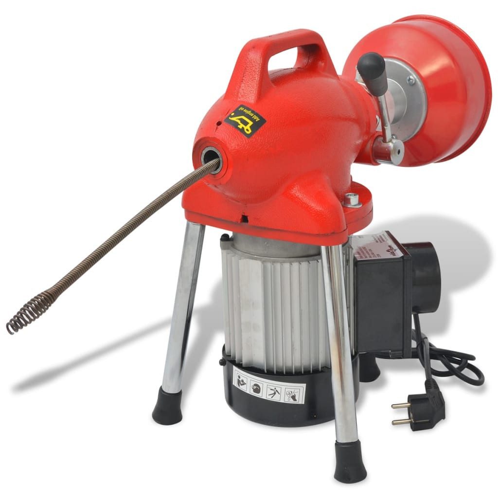 vidaXL Bodenstaubsauger Rohrreinigungsmaschine 250W 12,5mx16mm 4,5mx9,5mm, 250 W