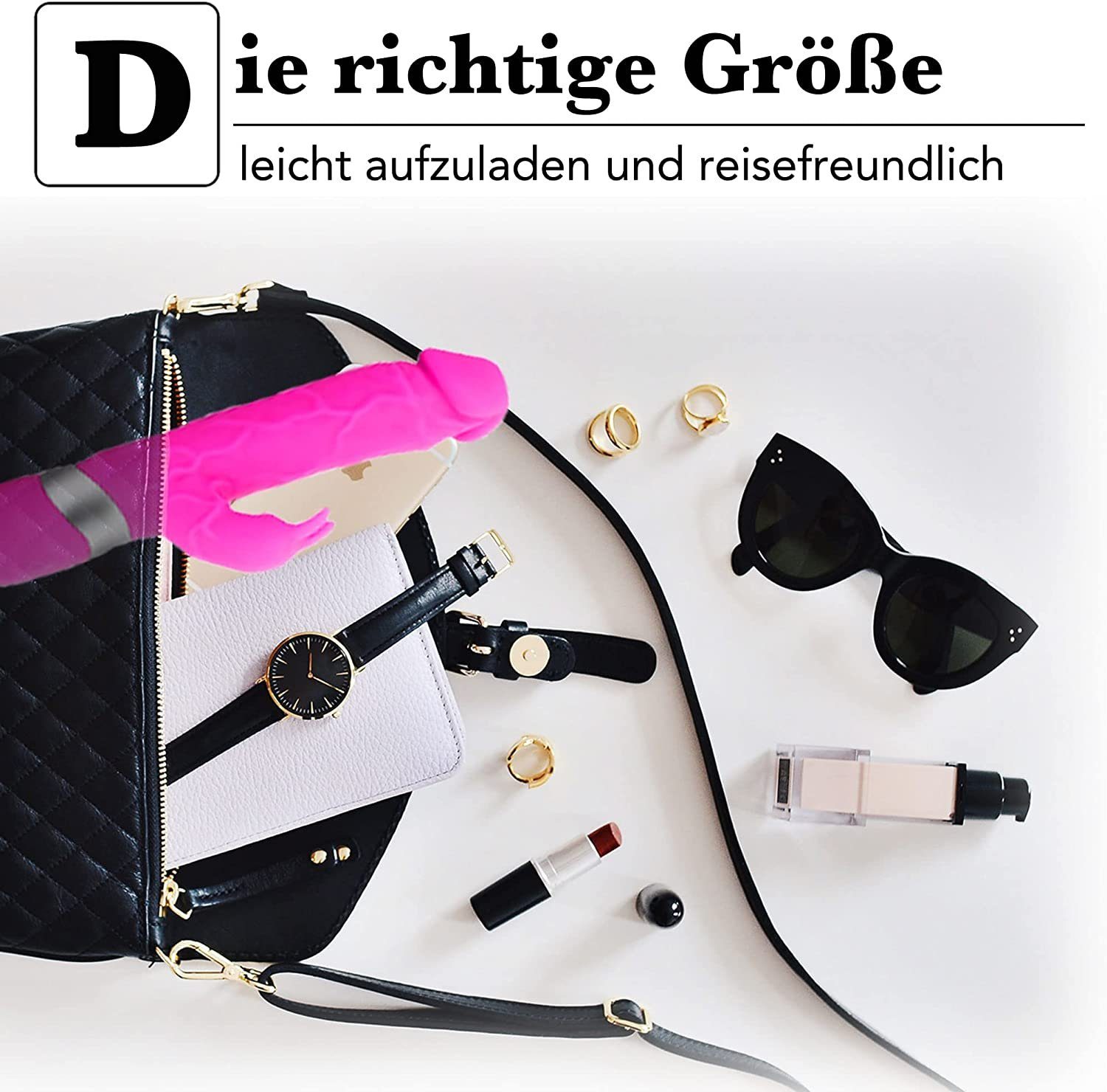 und G-punkt, 7 Stimulator Rabbit für mit Vibrationsmodi autolock Klitoris Massage-Stab Doppelte Vibrator Rosa Klitoris-Stimulator Sie Rabbit-Vibratoren