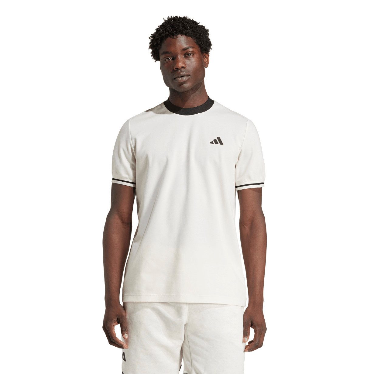 adidas Performance T-Shirt Tennis Heritage Tee weiss/beige Herren