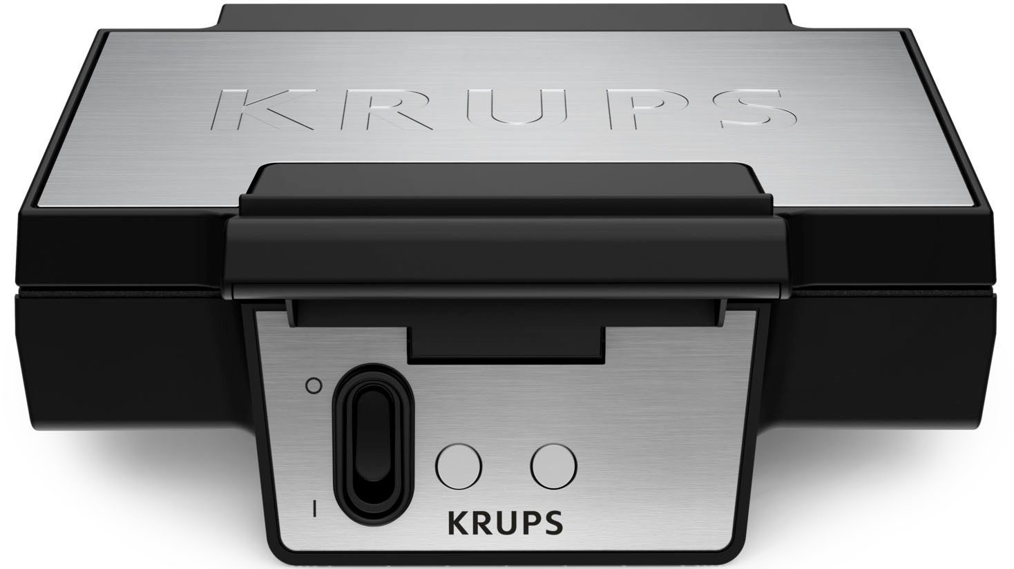 Krups Waffeleisen Iconic mit elegantem Design, Keramik-Antihaftbeschichtung, 850 W, extra-tiefe Platten, Maße: 23,4 x 26,5 x 10,8 cm, FDK261
