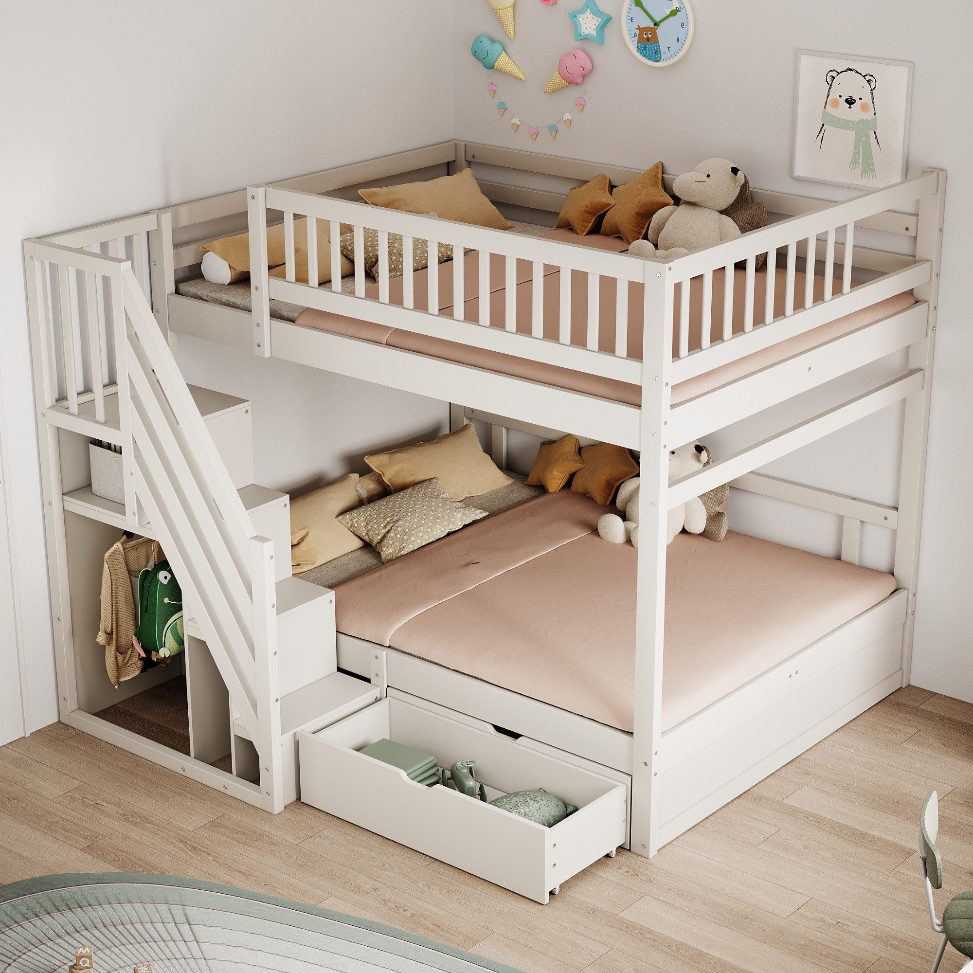 HAUSS SPOLE Etagenbett 140x200cm, Sicherheitsleiter mit günstig online kaufen