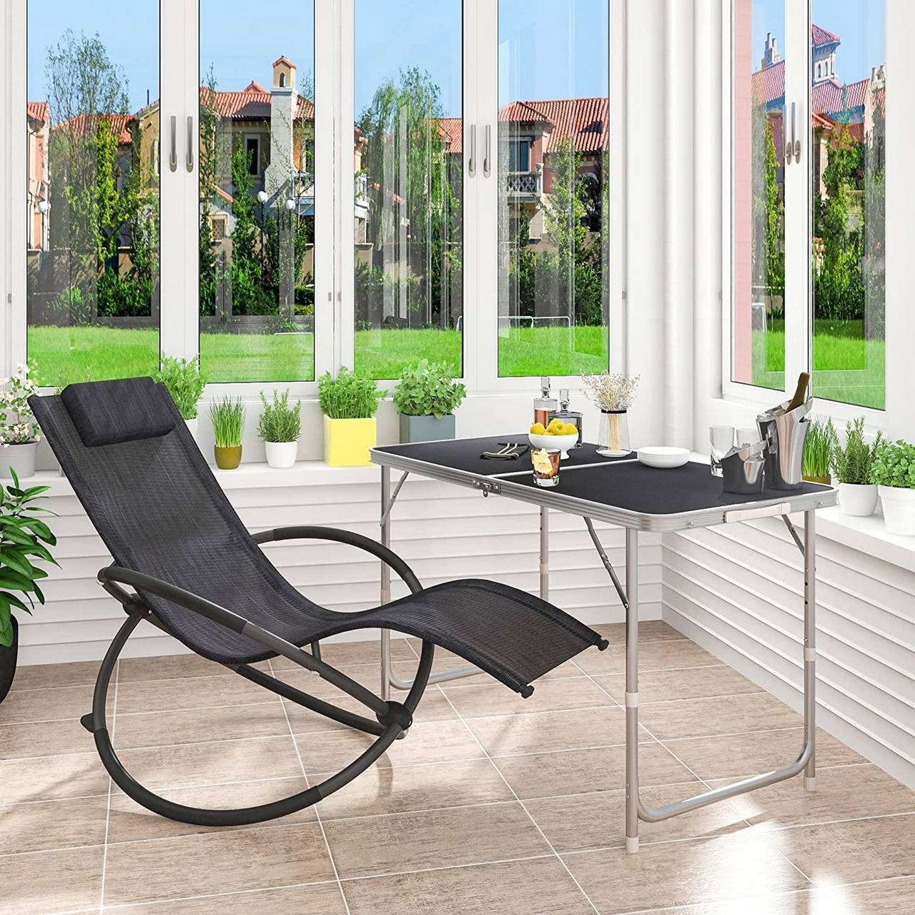 Woltu Campingtisch (1-St), Klapptisch, höhenverstellbar, aus günstig online kaufen