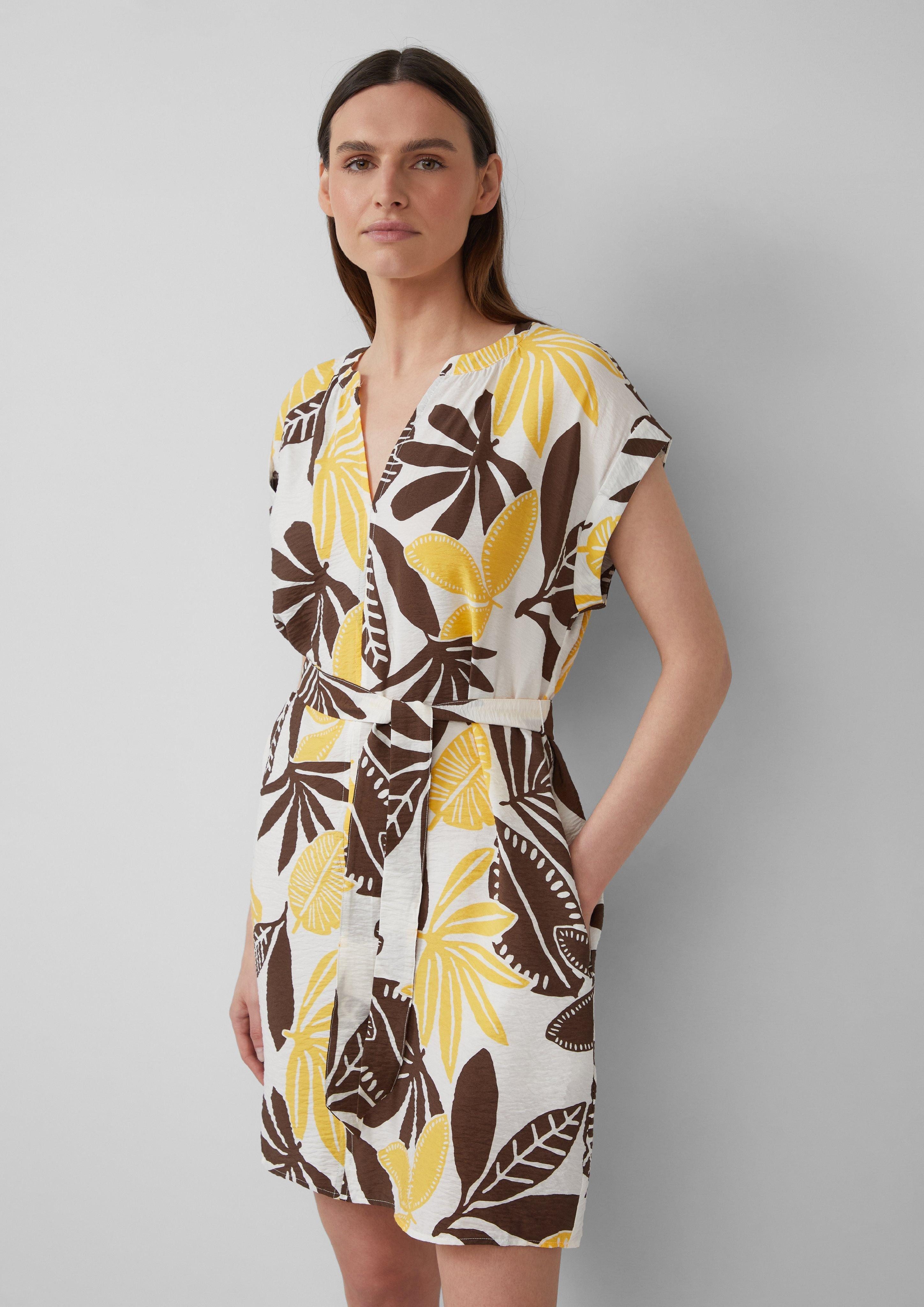 s.Oliver Minikleid Kurzes Kleid aus Viskosemix günstig online kaufen