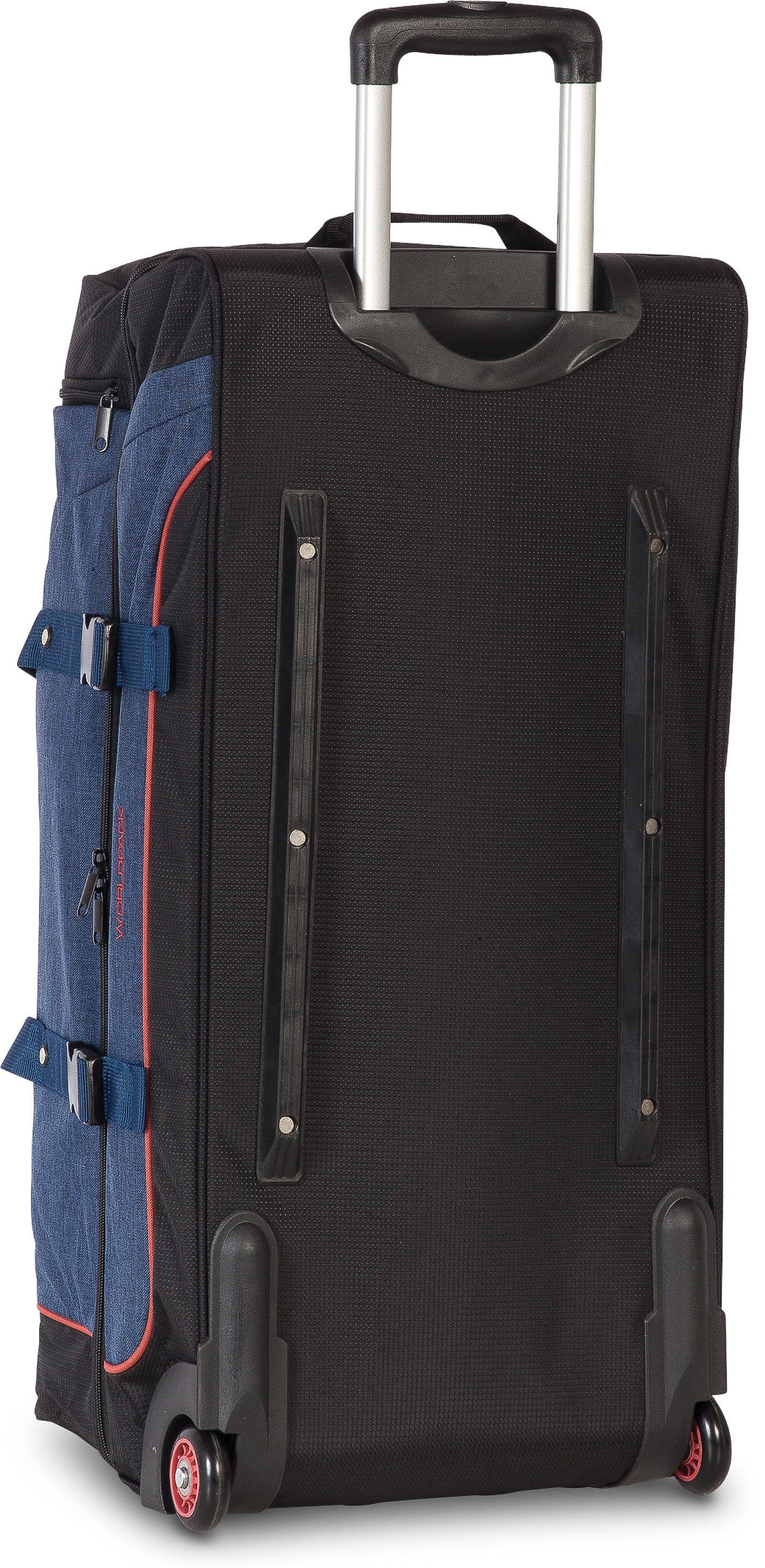 Reisetasche mit Rollen WORLDPACK marineblau blau,