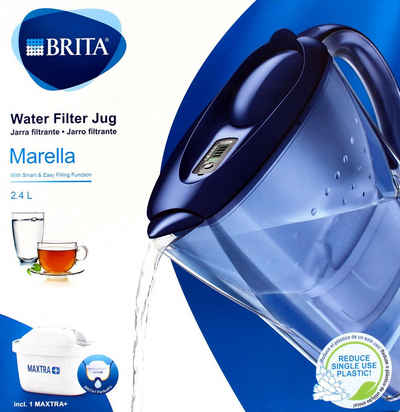 BRITA Zitruspresse Marella Cool Wasserfilter 2,4 L blau inkl. Maxtra PLUS Filterkartusche