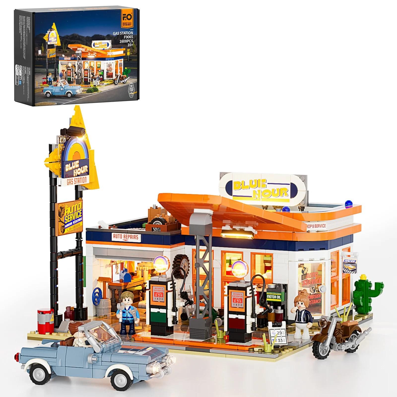 Lumibricks FUNWHOLE Tankstelle (1608 Teile) Konstruktionsspielsteine