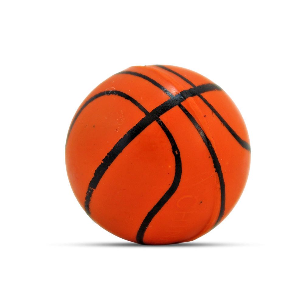 Krüger & Gregoriades Flummi Basketball Flummis - 100 Stück im Beutel - ca. 2,7 cm (100-St)