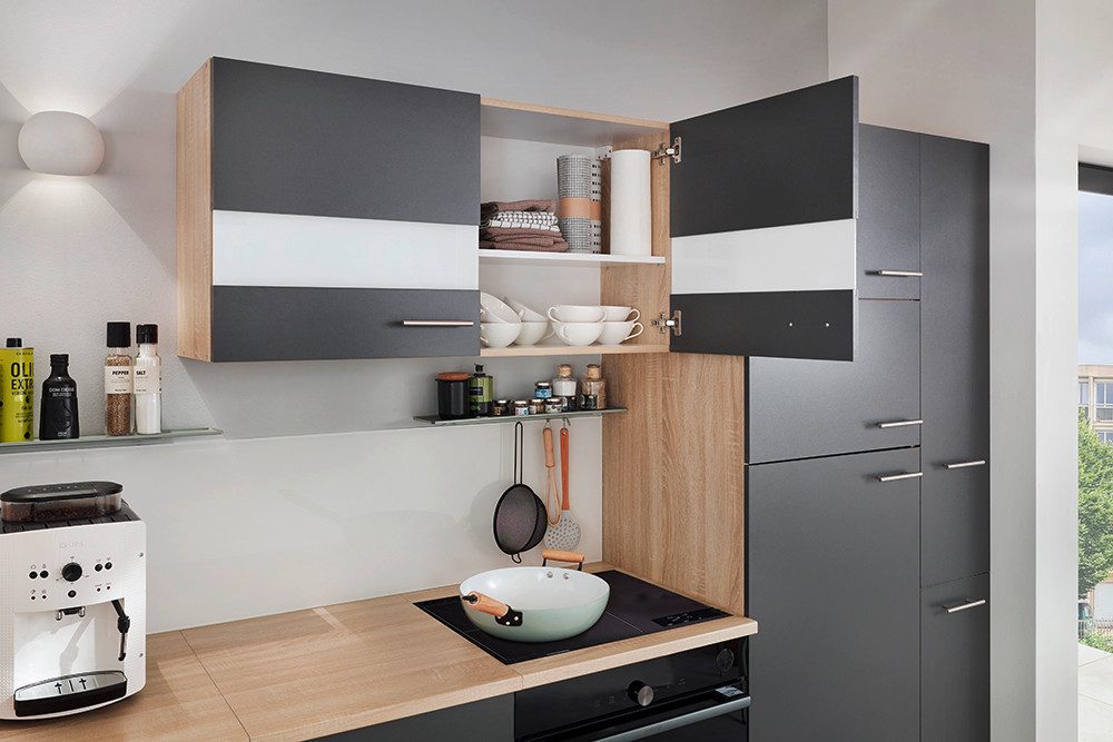 RESPEKTA Hängeschrank Merle Breite 100 cm, mit Soft-Close Funktion, Stangengriffe aus Metall