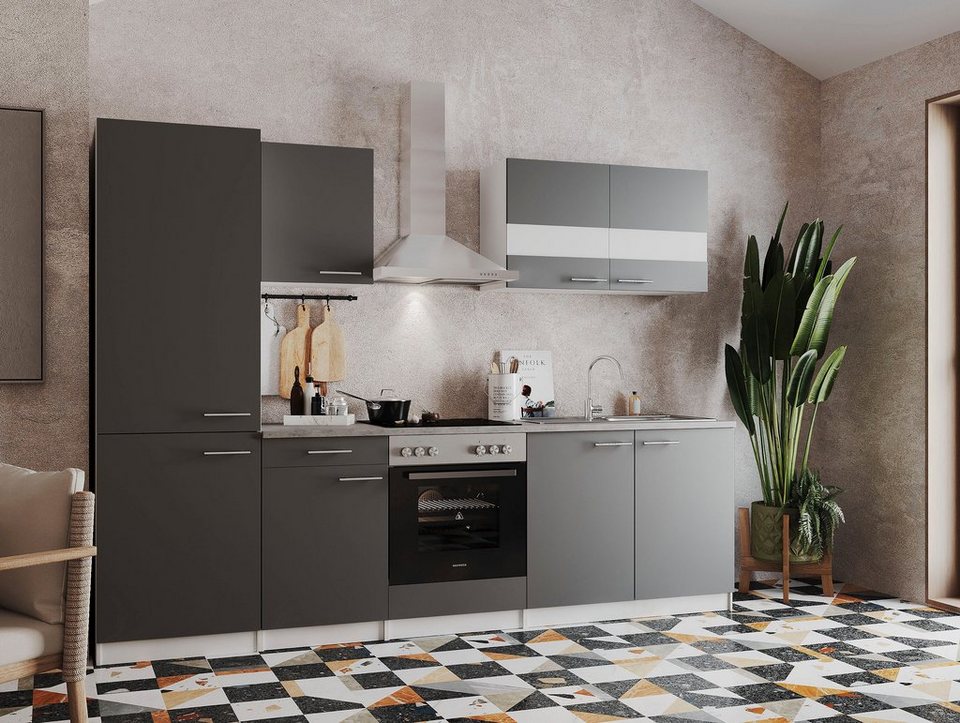 RESPEKTA Küchenzeile Malia, Breite 270 cm, mit Soft-Close, in exklusiver  Konfiguration für OTTO