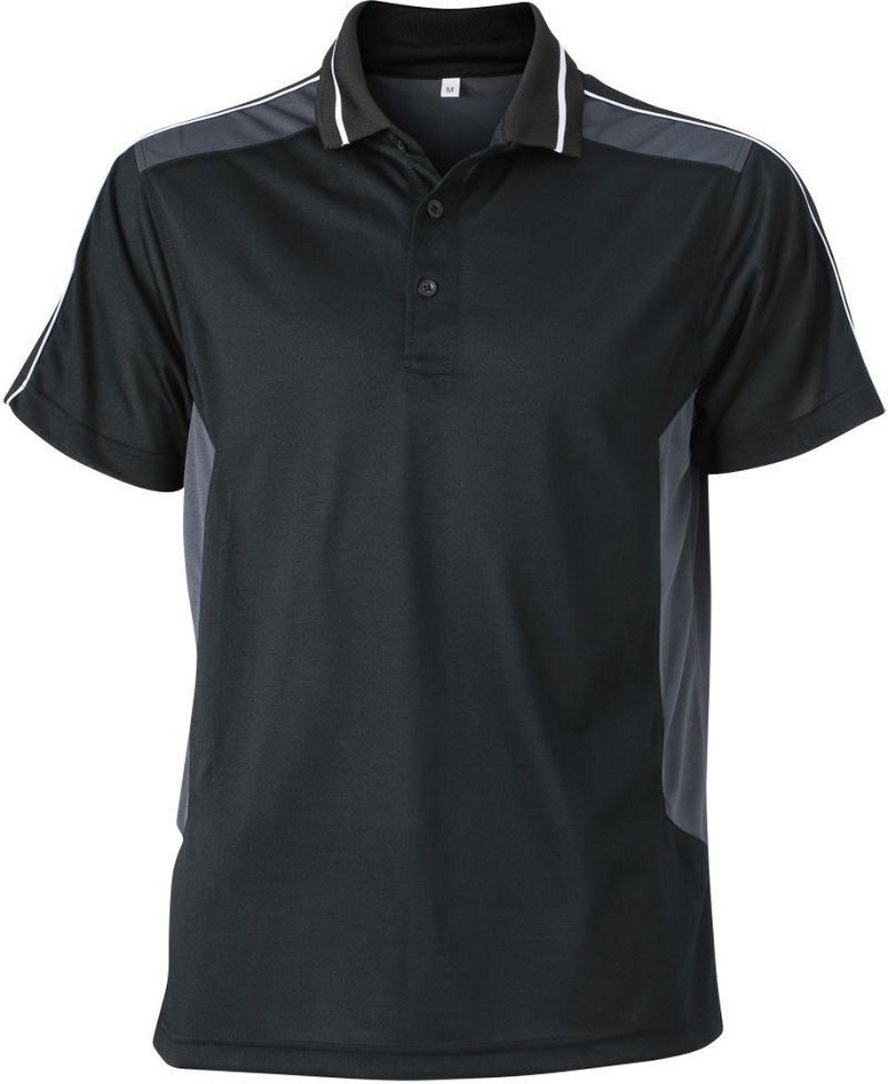 James & Nicholson Poloshirt JN 828 Herren Workwear Piqué Polo schwarz