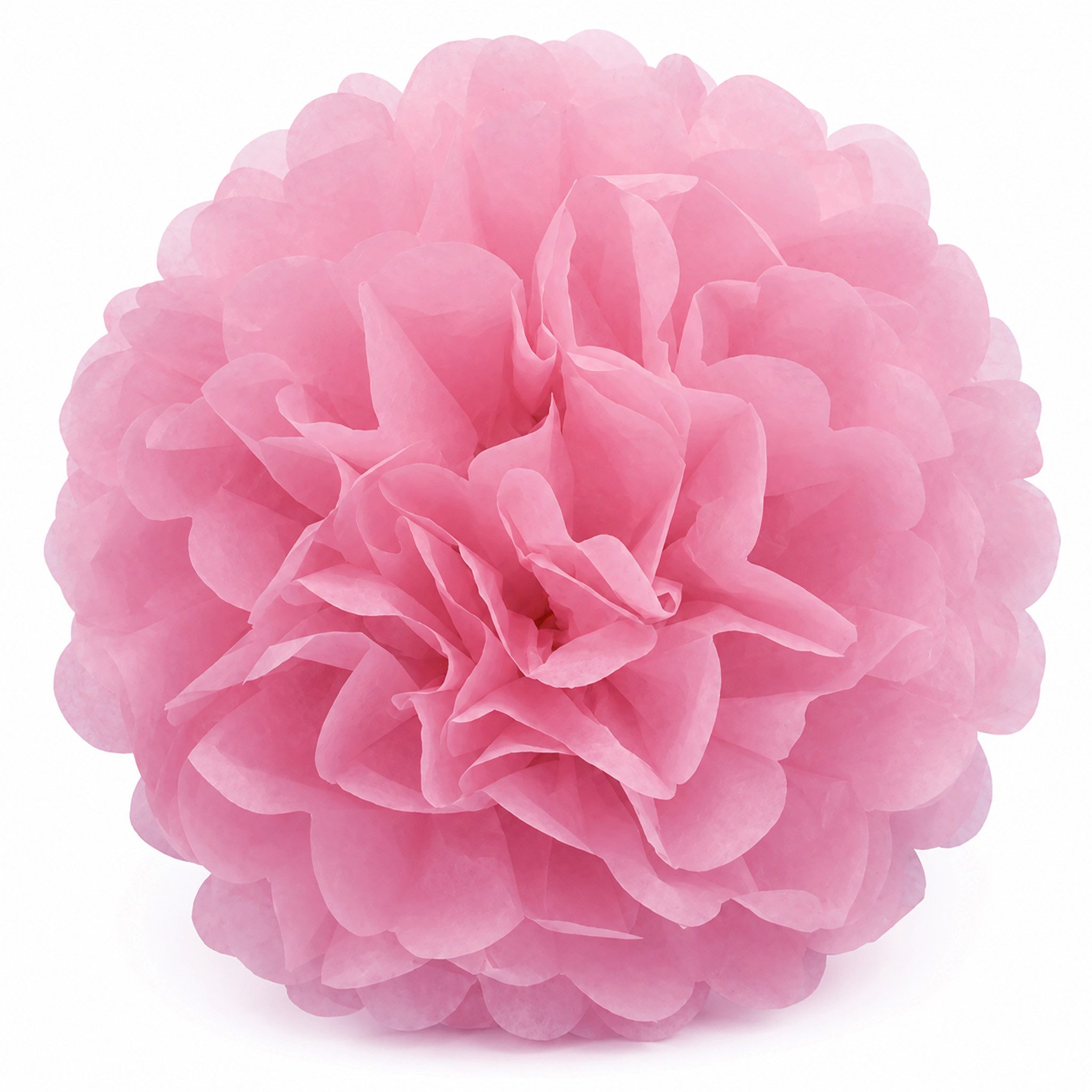 Creativery Pompon, Pompon 50cm XXL Papier 1 Stück Rosa