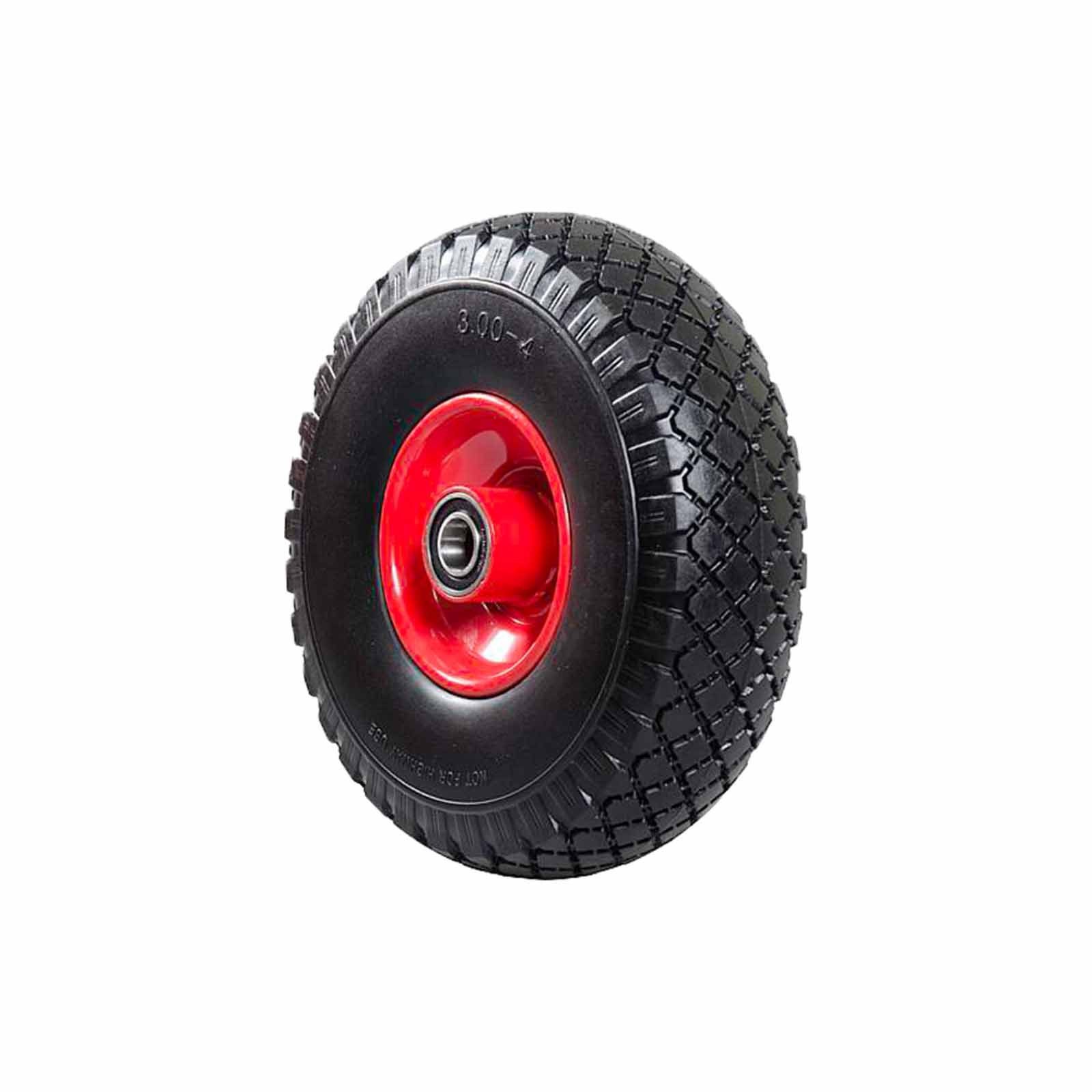 Schubkarren-Rad Sackkarrenrad pannensicher PU Cross 260 - Vollgummi-Rad