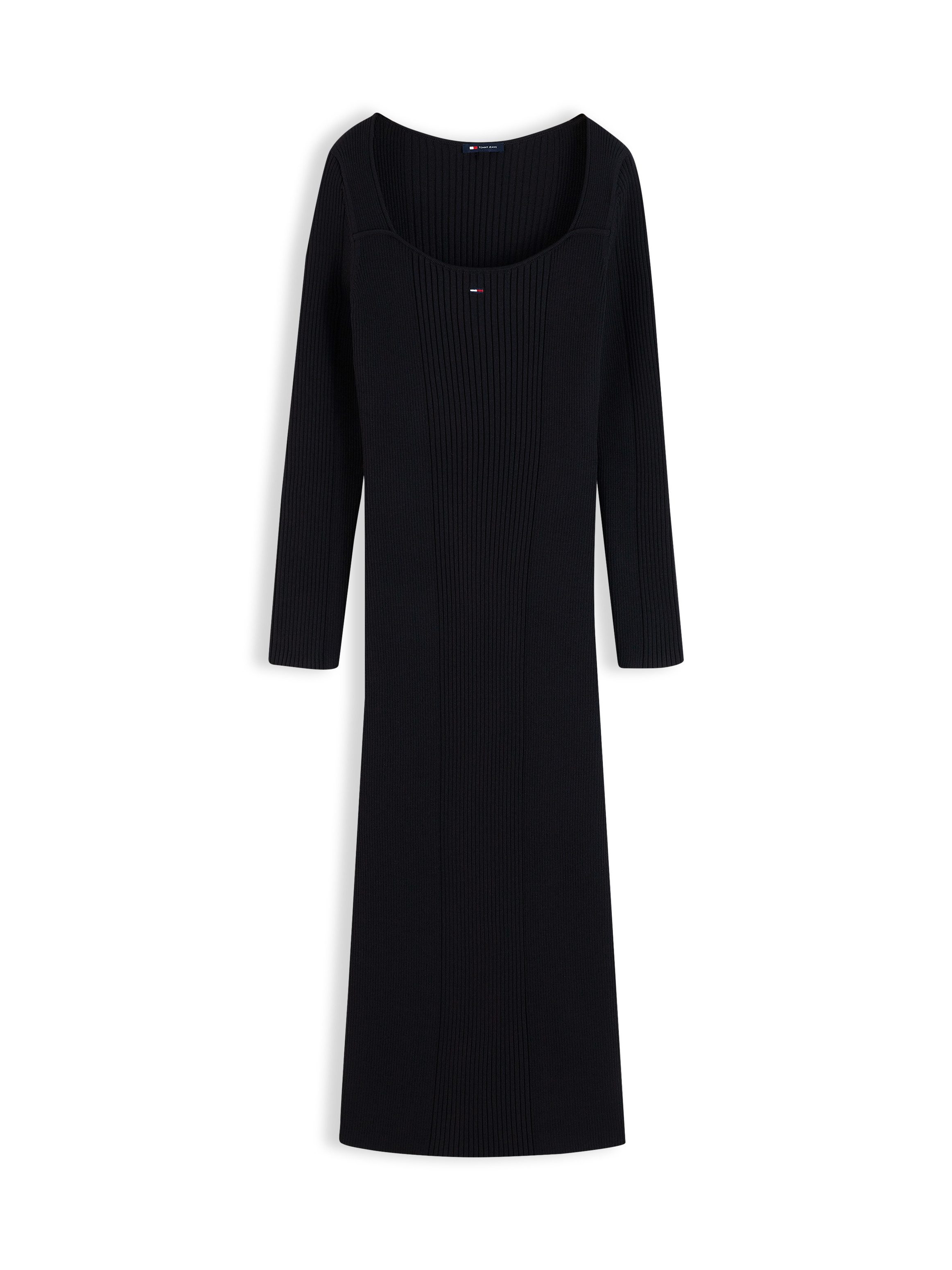 Tommy Jeans Sweatkleid TJW MIDI BODYCON SWEATER DRESS Materialmix, figurbetont – Bild 5 von 5