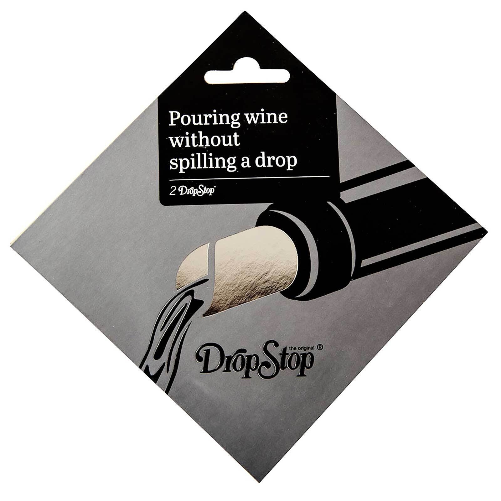 DROPSTOP® GLOBAL Verschlussklammer CILIO Weinausgiesser Nachfüllpackung 8cm 2er Pack