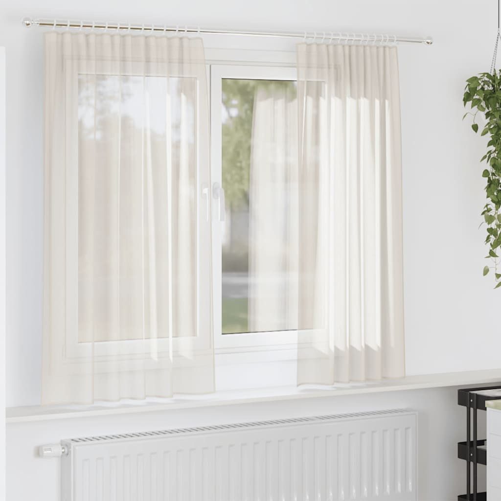 vidaXL Vorhang, Voile Vorhänge mit Lasche günstig online kaufen