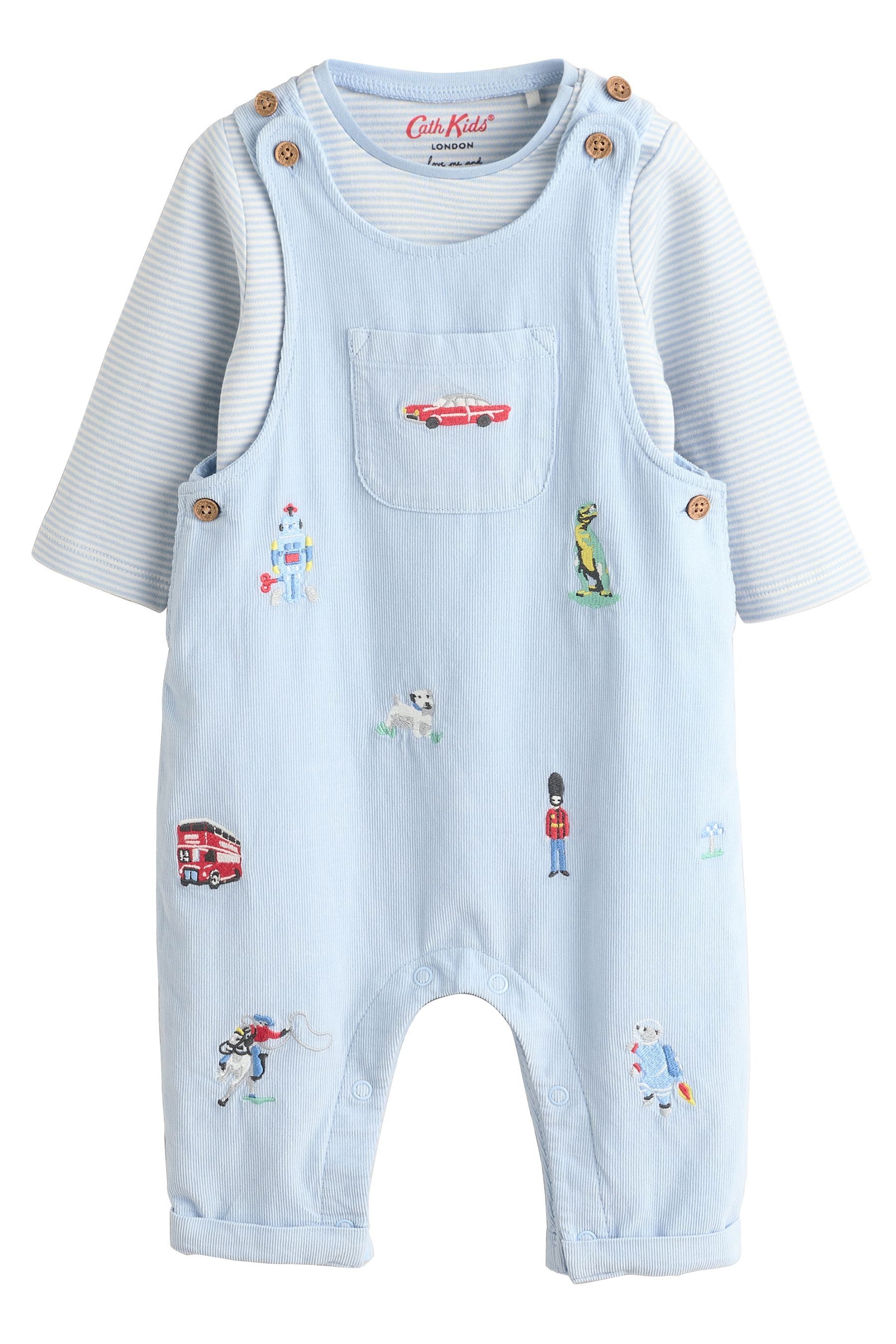Body & Hose Cath Kidston Baby Cord-Latzhose und Bodysuit