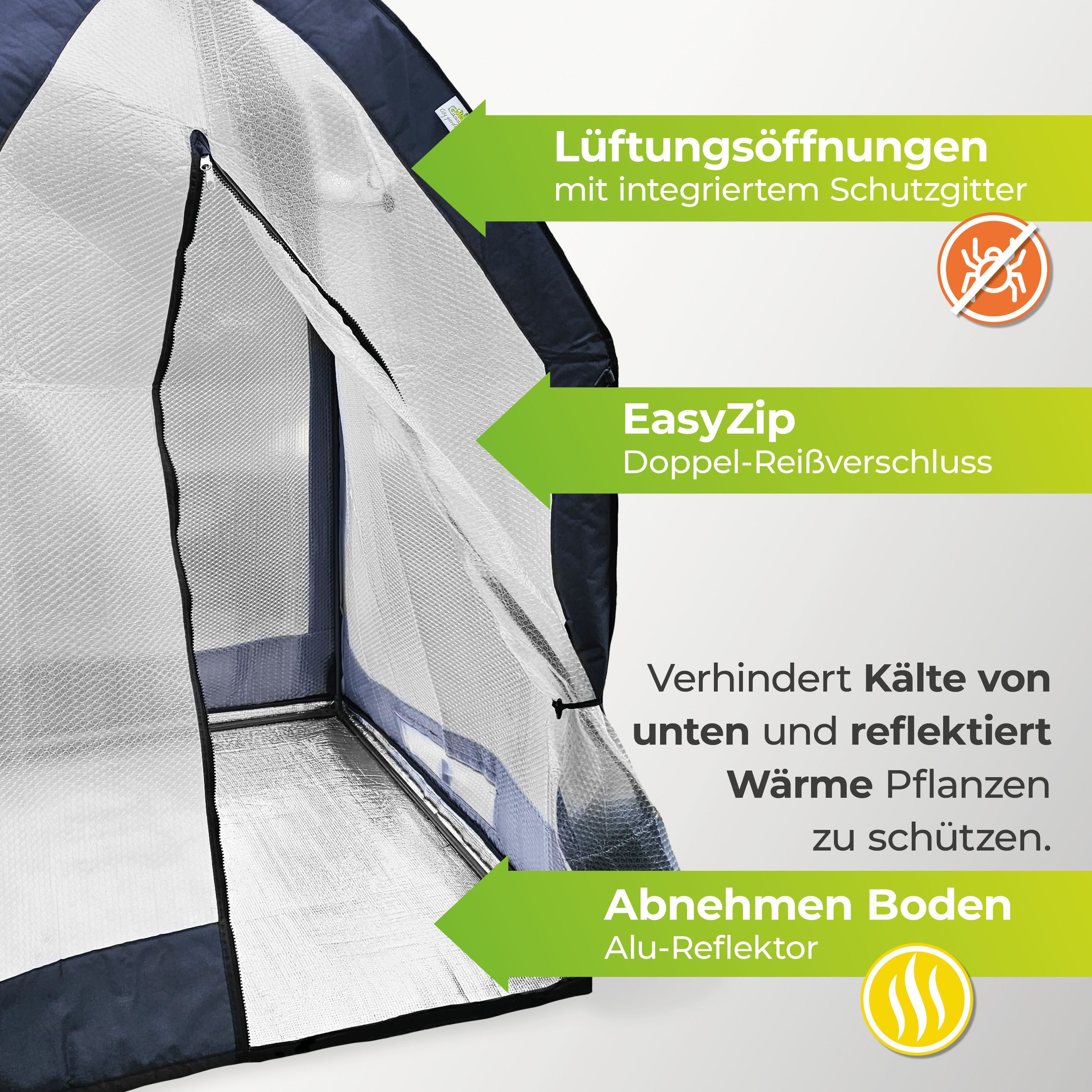 Bio Green Gewächshaus Überwinterungszelt ICEDOME ThermoPLUS günstig online kaufen