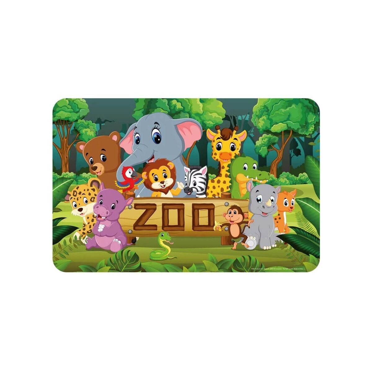 Disney Kindergeschirr-Set Tiere Zoo Tischuntersetzer 43x28 cm