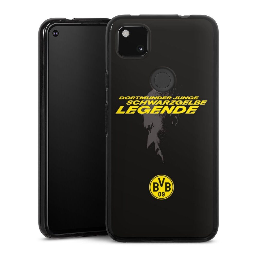 DeinDesign Handyhülle Marco Reus Borussia Dortmund BVB Danke Marco Schwarzgelbe Legende, Google Pixel 4a Silikon Hülle Bumper Case Handy Schutzhülle