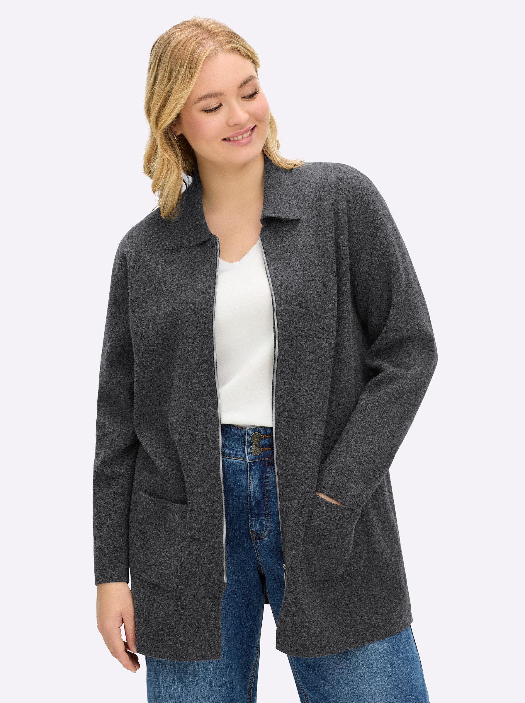 Sheego Strickjacke Strickjacke günstig online kaufen