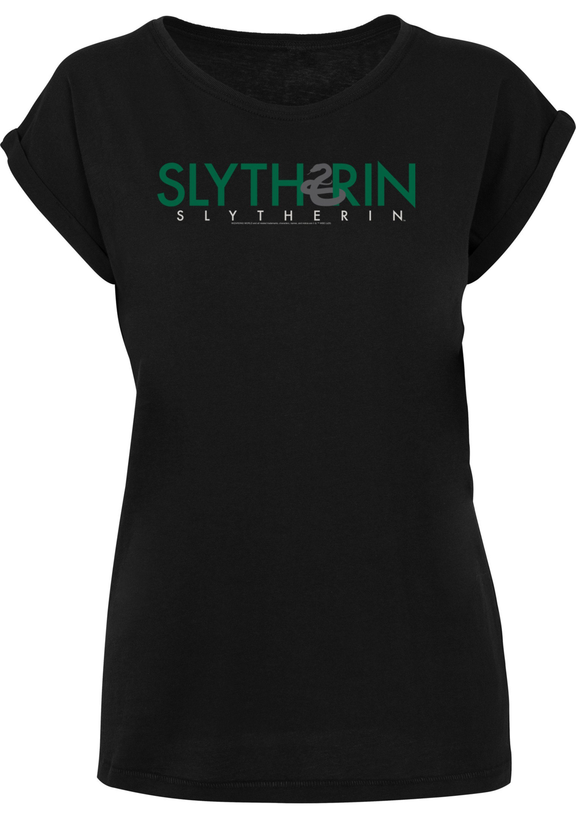 F4NT4STIC T-Shirt Harry Potter Slytherin Print Text