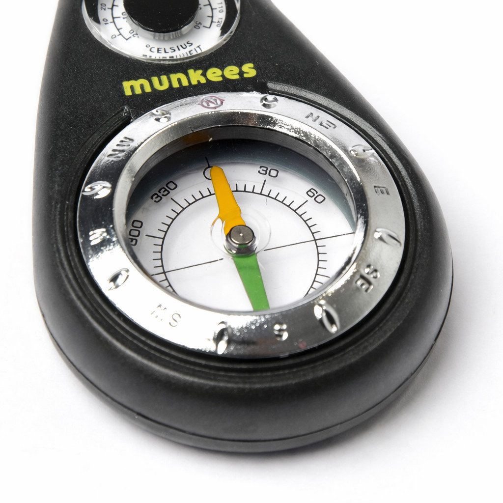 Munkees Kompass munkees Kompass-Schlüsselanhänger-Thermometer, Kompakt, leicht, tragbar