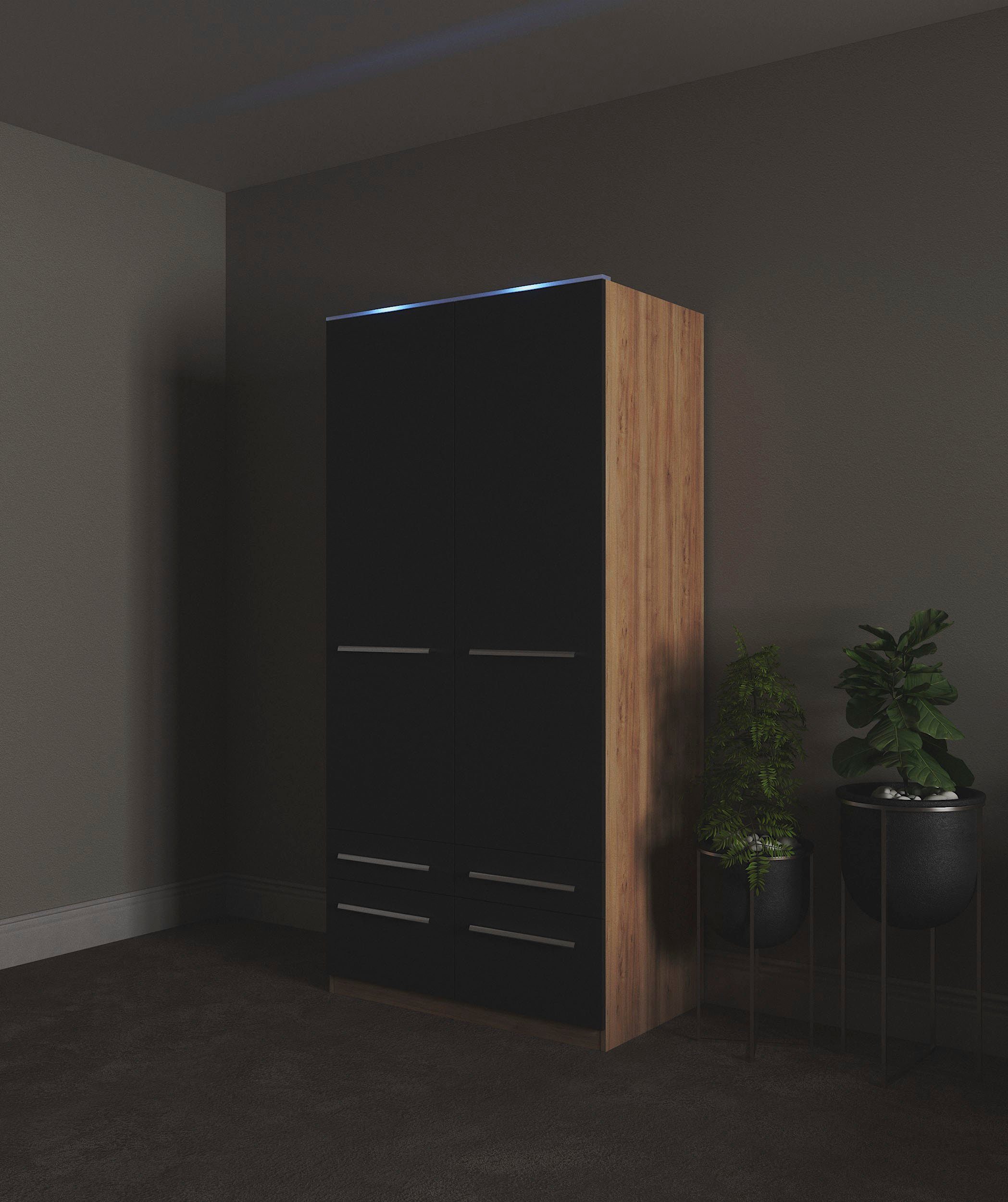 priess Kleiderschrank Schrank Garderobe Wäscheschrank Barcelona in 5 Breite günstig online kaufen