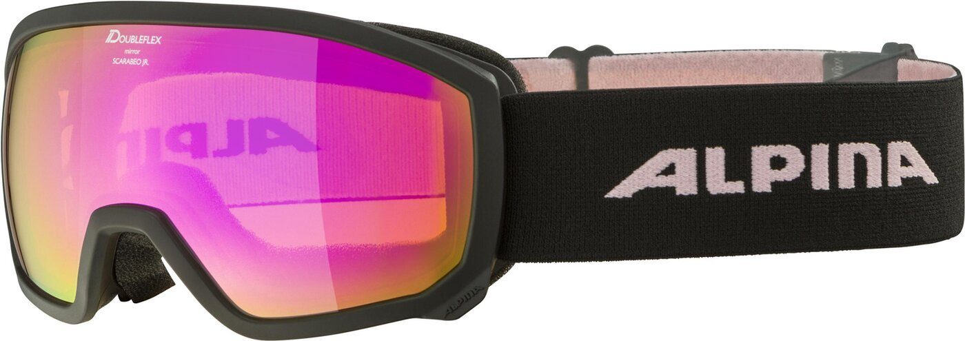 Alpina Sports Skibrille SCARABEO JR. Q-LITE 836 black-rose matt