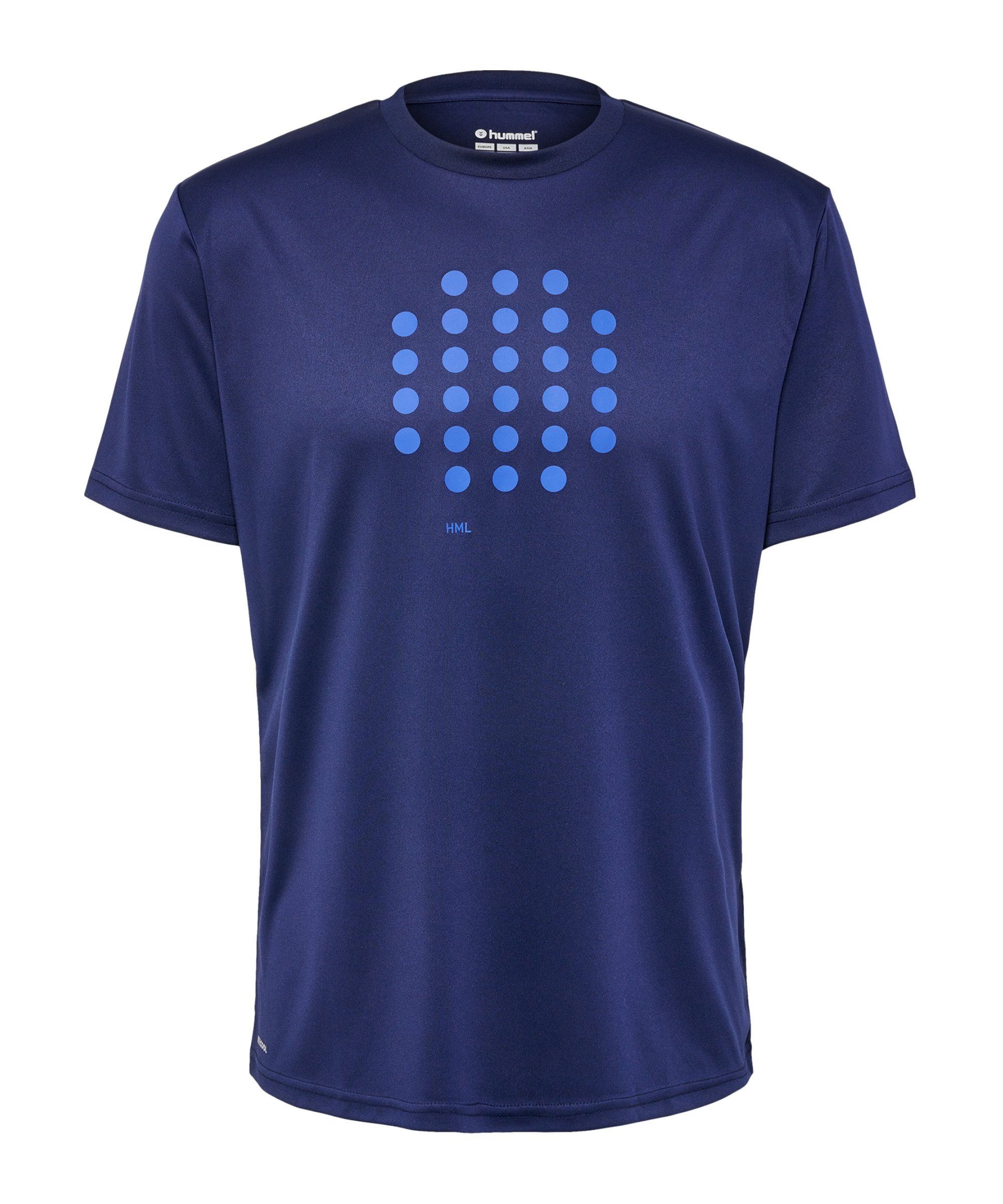 hmlCOURT blau T-Shirt default hummel T-Shirt