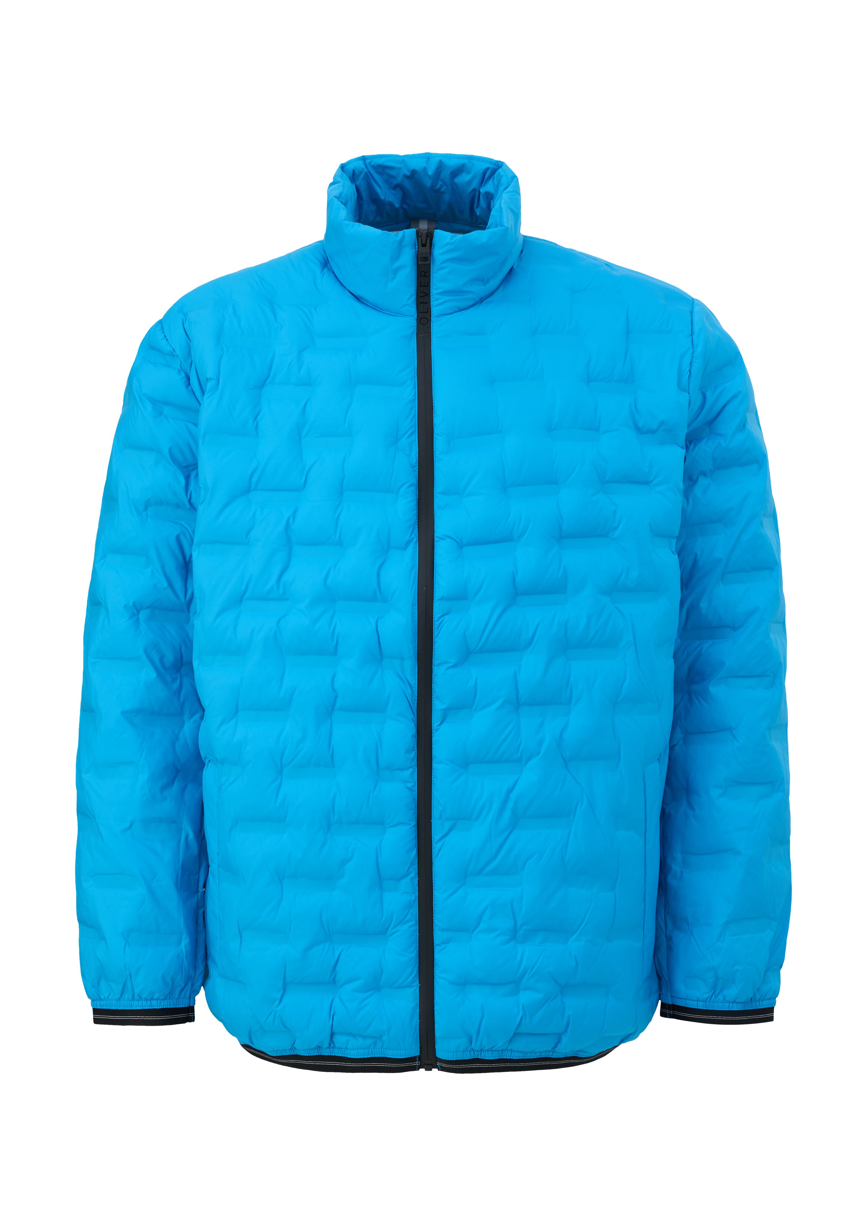 Jacke Outdoorjacke mit Reißverschlusstaschen türkis Applikation s.Oliver