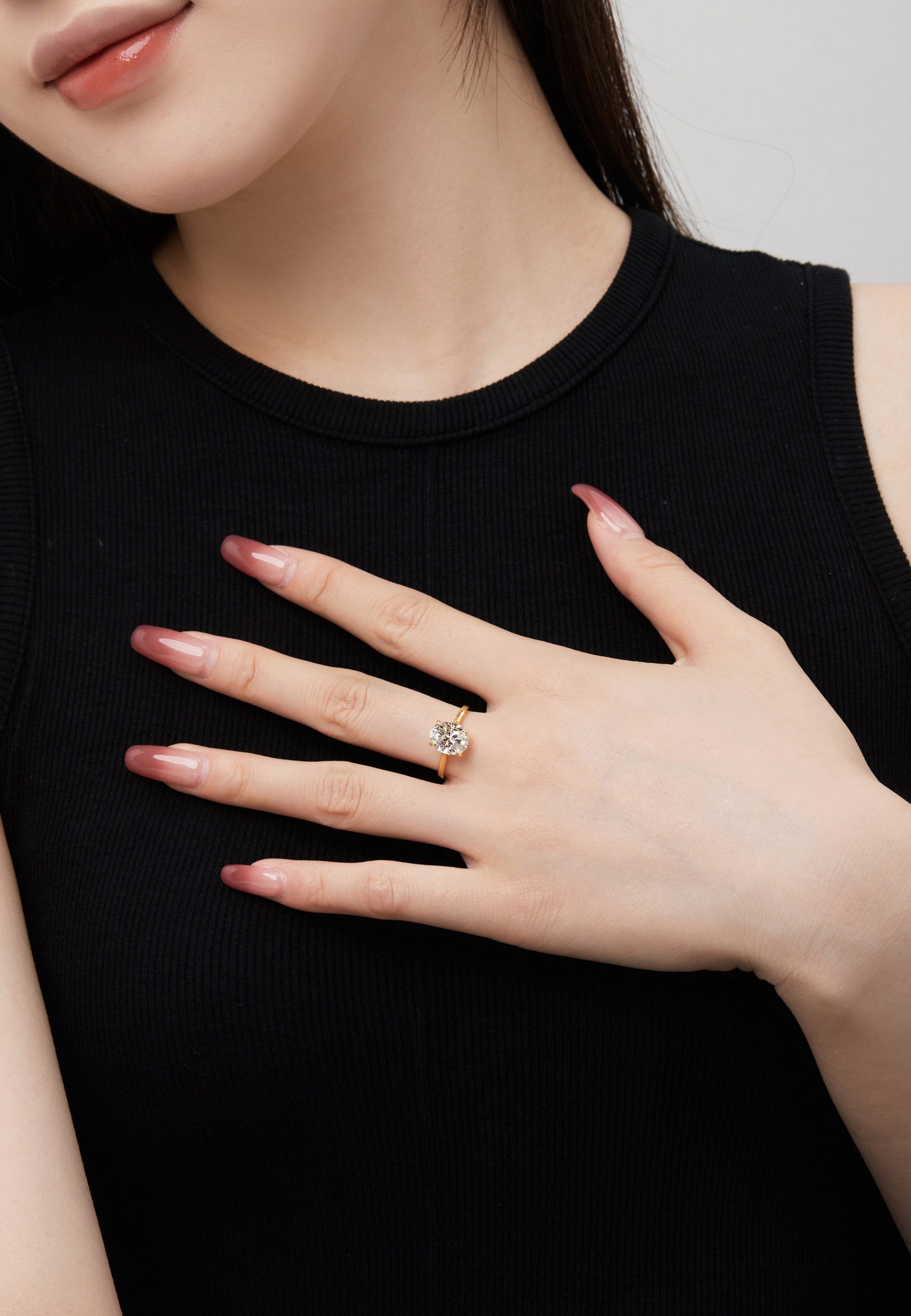 BRELLATO Solitärring Damen Cocktailring Großer Zirconia günstig online kaufen