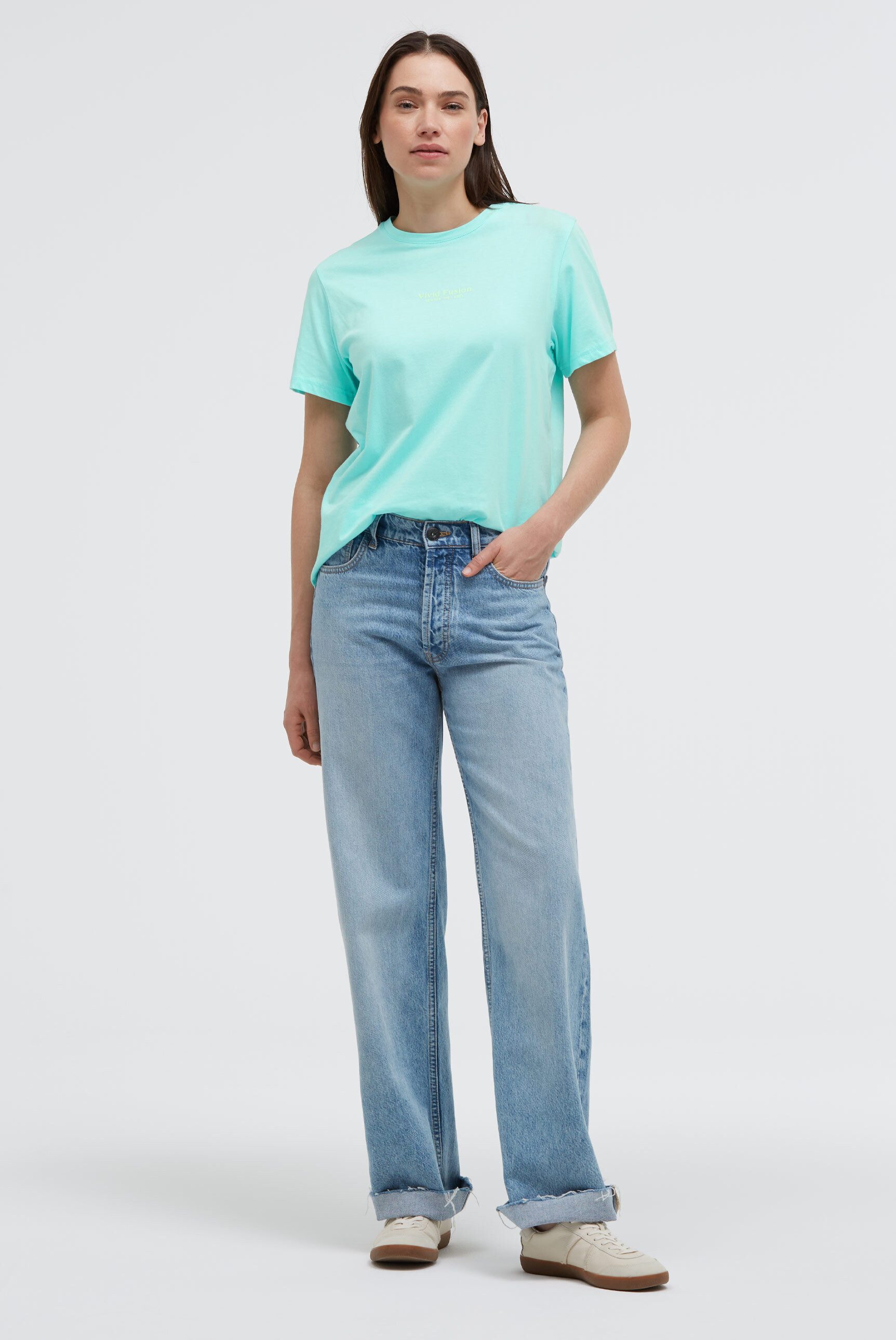 SENSES.THE LABEL Rundhalsshirt aus Baumwolle