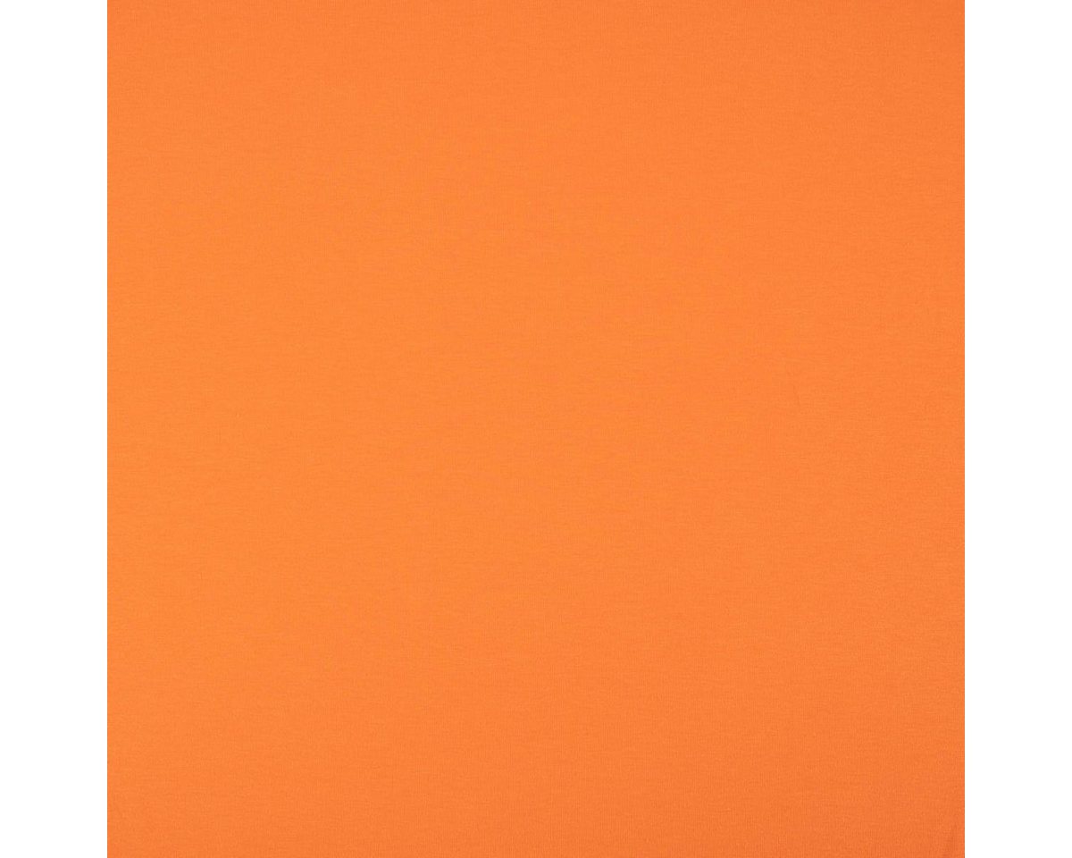 Thumbnail - SCHÖNER LEBEN. Stoff Baumwolljersey Organic Bio Jersey einfarbig orange 1,5m Breite, allergikergeeignet