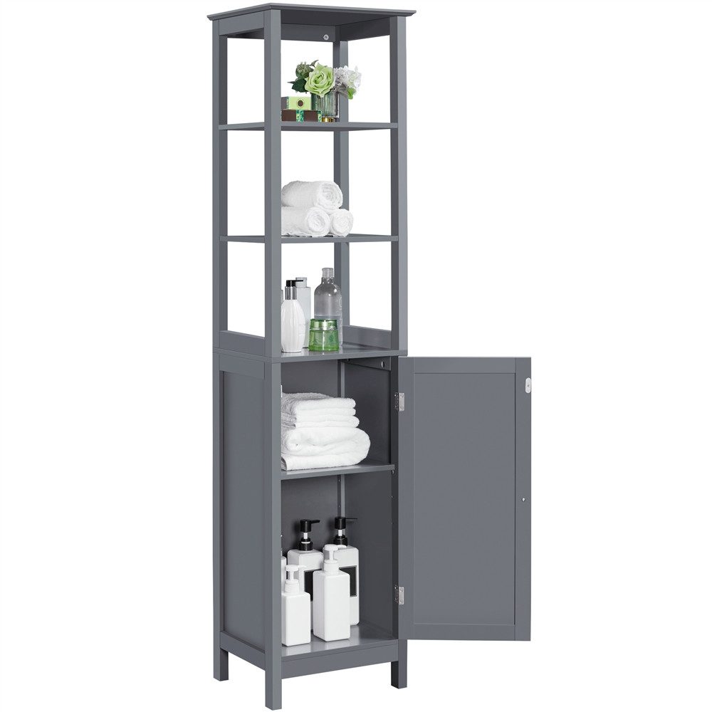 Yaheetech Hochschrank Badezimmerschrank Badkommode Badregal Badschrank günstig online kaufen