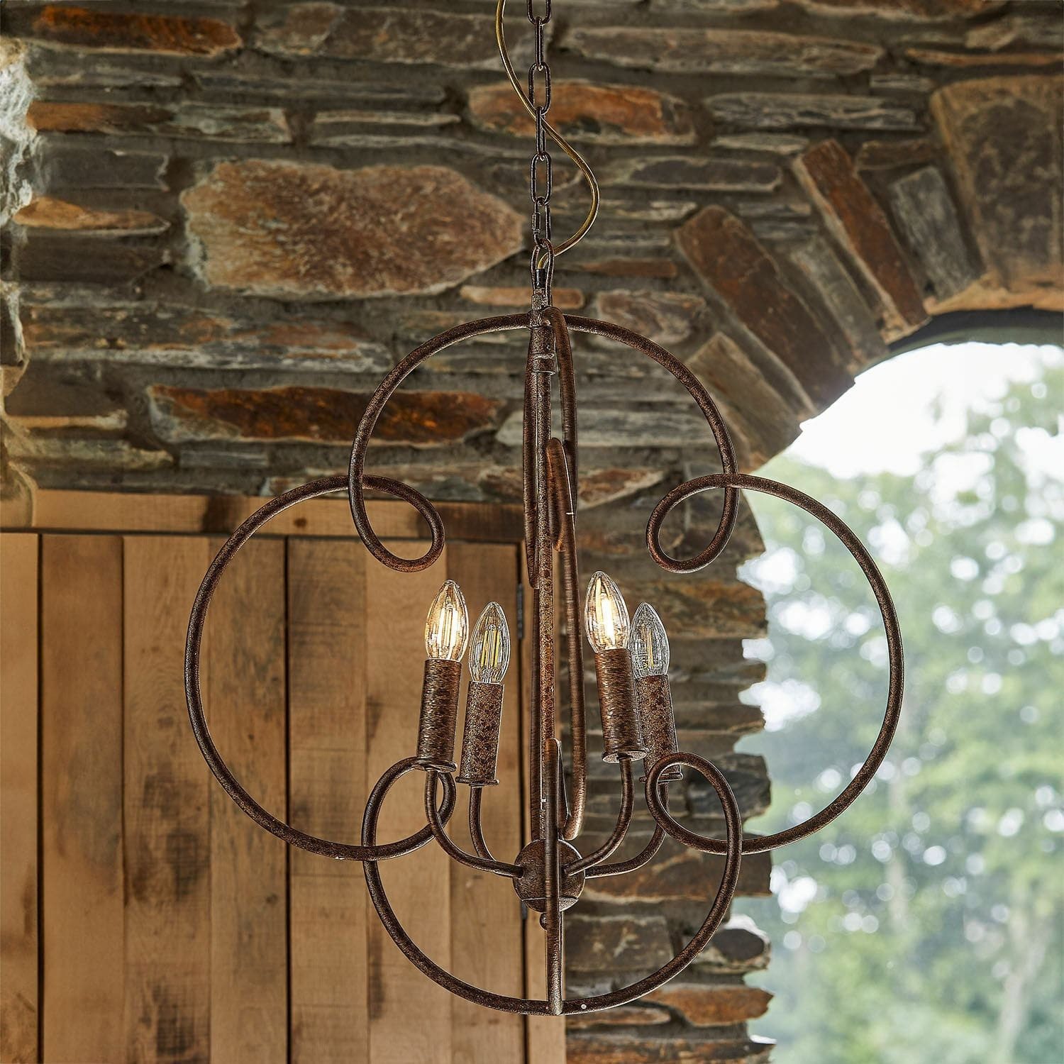 Mirabeau Kronleuchter Leuchter Rahima antikbraun