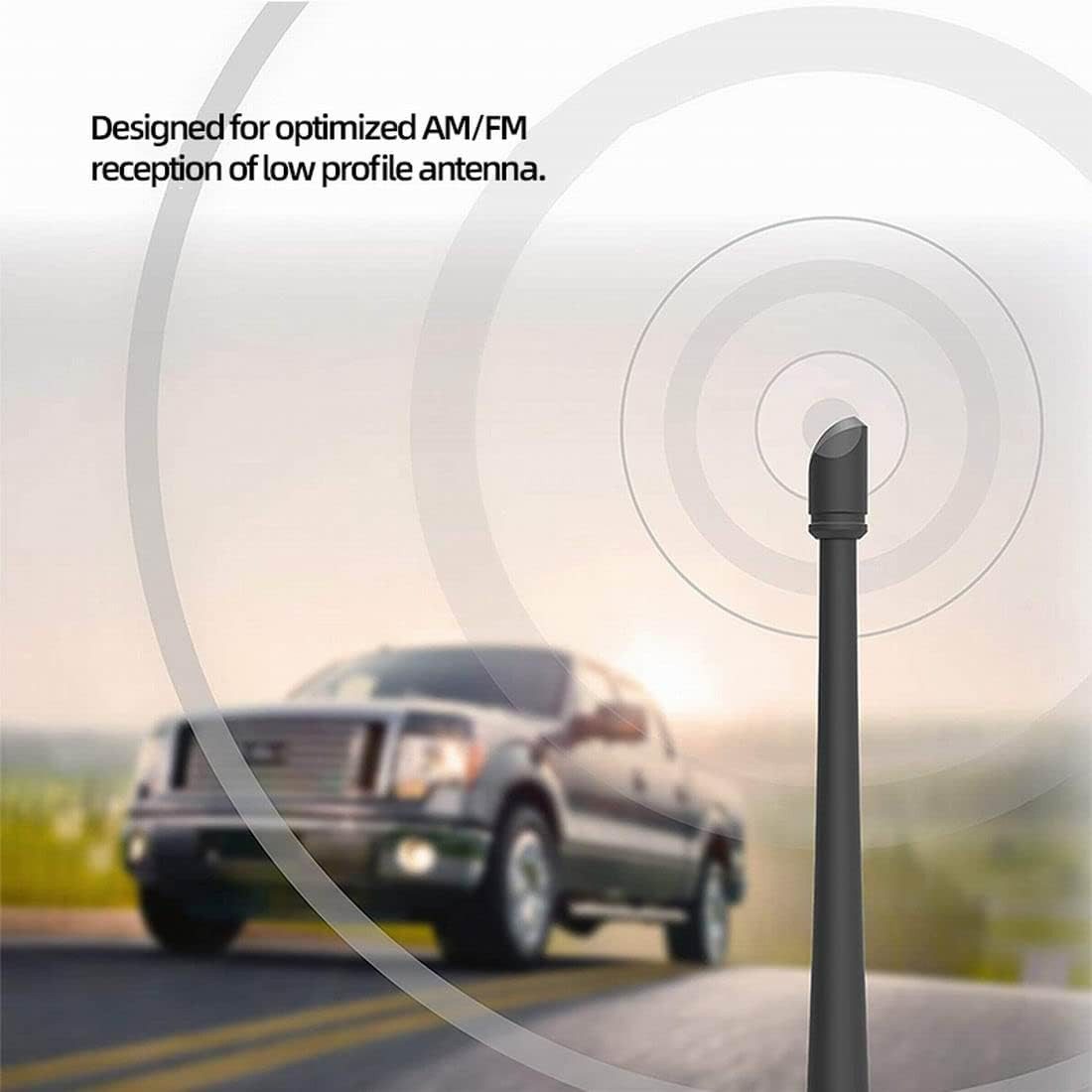 Bolwins O53 Autoantenne FM AM DAB Autoradio Stab Dachantenne Gewinde Adapter Dachantenne (AM/FM/DAB/GPS/GSM, für Fahrzeug, Verstärkung: 6 dB), 19,7 cm, robust,  – Bild 5 von 5