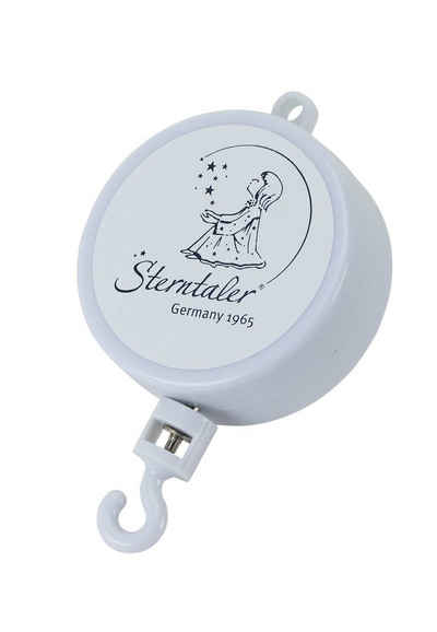 Sterntaler® Spieluhr »Spielwerk/Mobile«, (1-tlg), Spieluhrwerk - Musikglocke in Weiß - Spielwerk für mittlere und große Spieluhr - Musikdose mit mechanisch-drehendem Haken zum Aufziehen - Aufzieh-Spieluhr