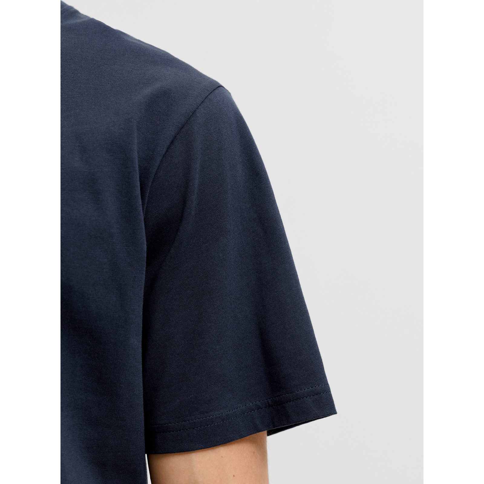 Jack & Jones Rundhalsshirt Jack&Jones XXL T-Shirt dunkelblau Print JJEDENVER – Bild 3 von 4