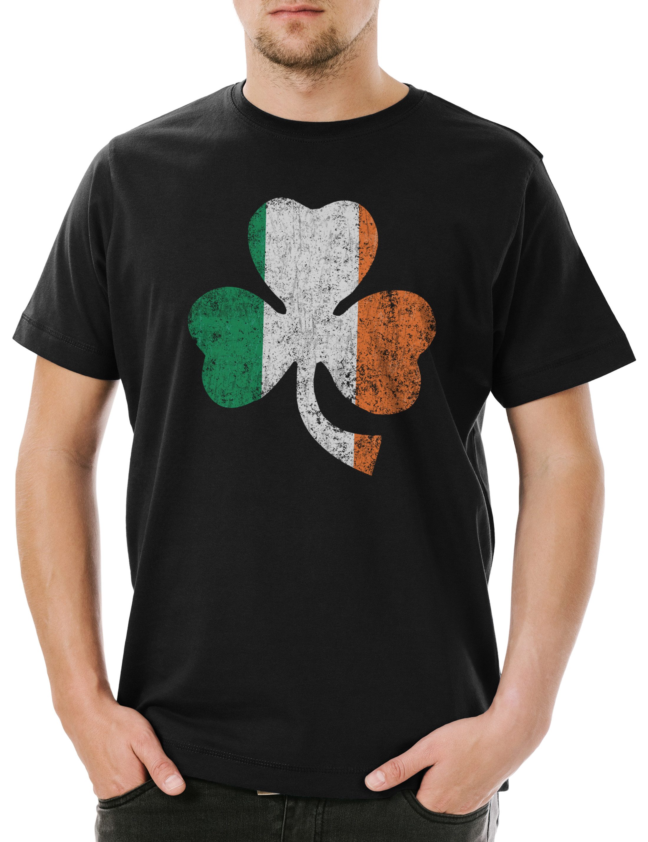 Urban Backwoods Print-Shirt Shamrock Irish Flag günstig online kaufen