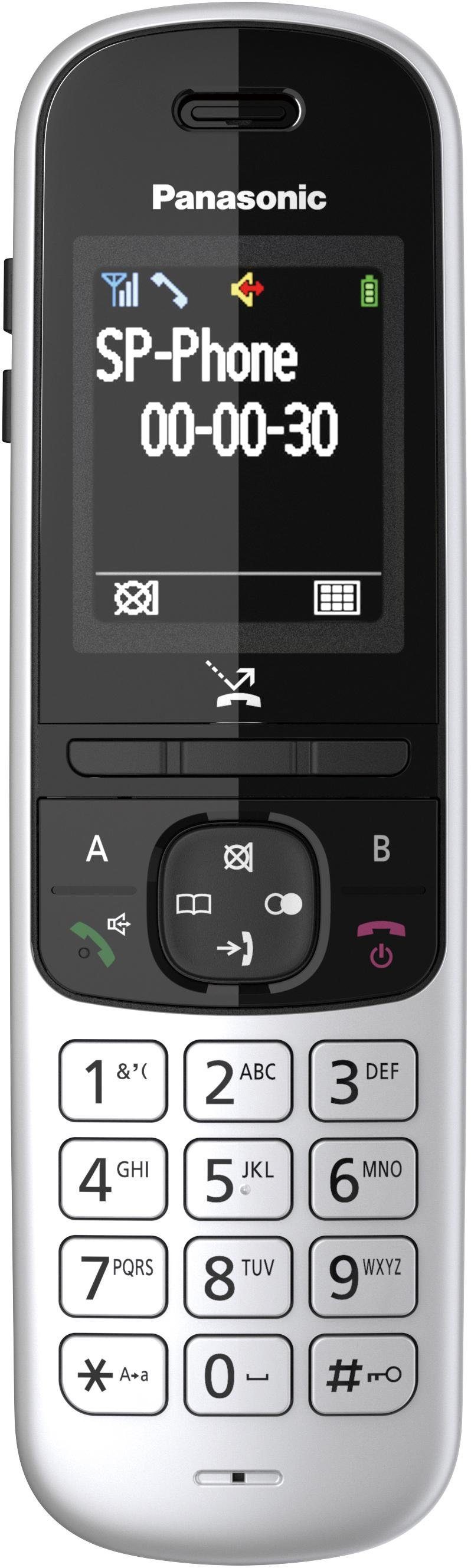 (Mobilteile: KX-TGH710 schwarz Panasonic DECT-Telefon 1) Schnurloses