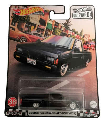 Mattel® Modellauto GRM09 Real Riders Boulevard Custom `93 Nissan, (1-tlg., Hot Wheels Premium Real Riders Boulevard Custom `93 Nissan Hardbody)