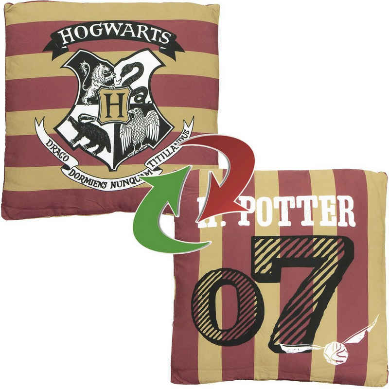 Harry Potter Dekokissen Harry Potter Hogwarts Kissen mit Füllung Dekokissen Zierkissen